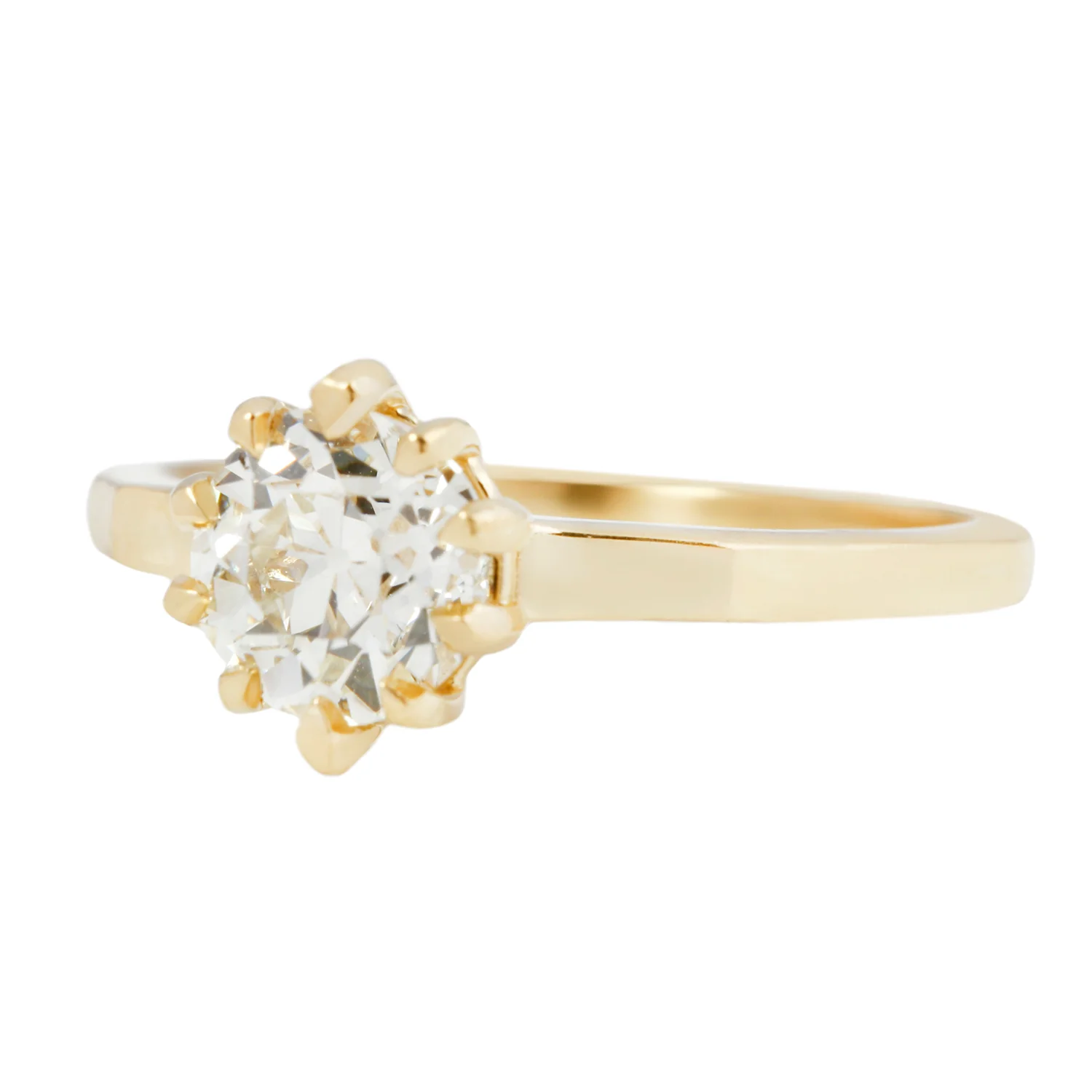 Mirror Diamond Solitaire Ring - Image 3