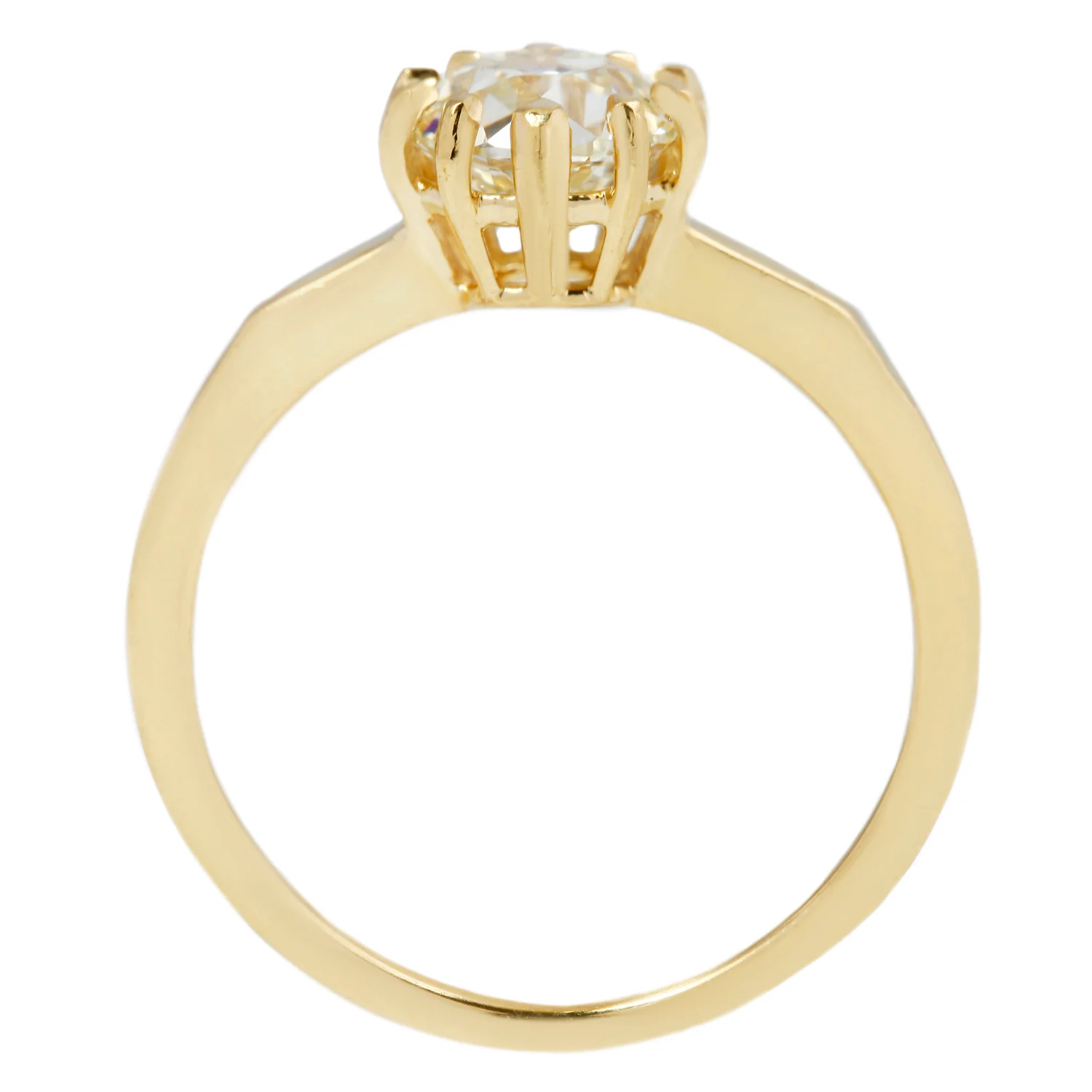 Mirror Diamond Solitaire Ring - Image 5