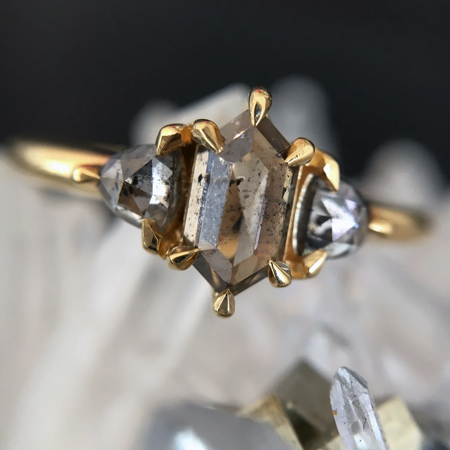 Misty Coast Three Stone Ring - Image 6