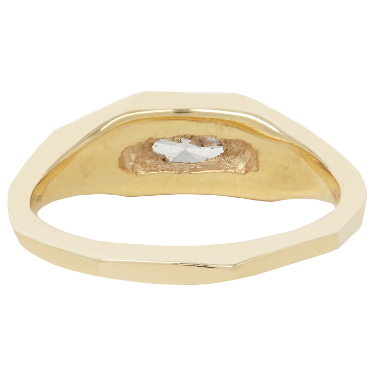 Misty Eye Marquise Signet Ring - Image 4