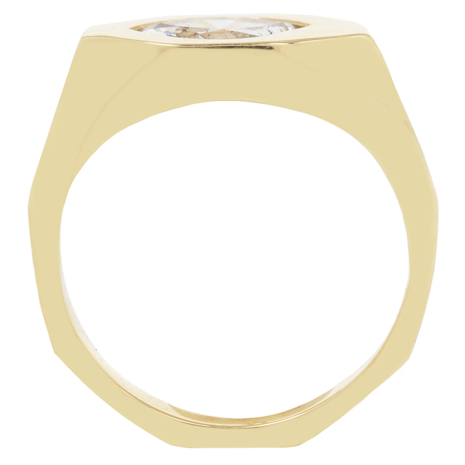 Misty Eye Marquise Signet Ring - Image 5