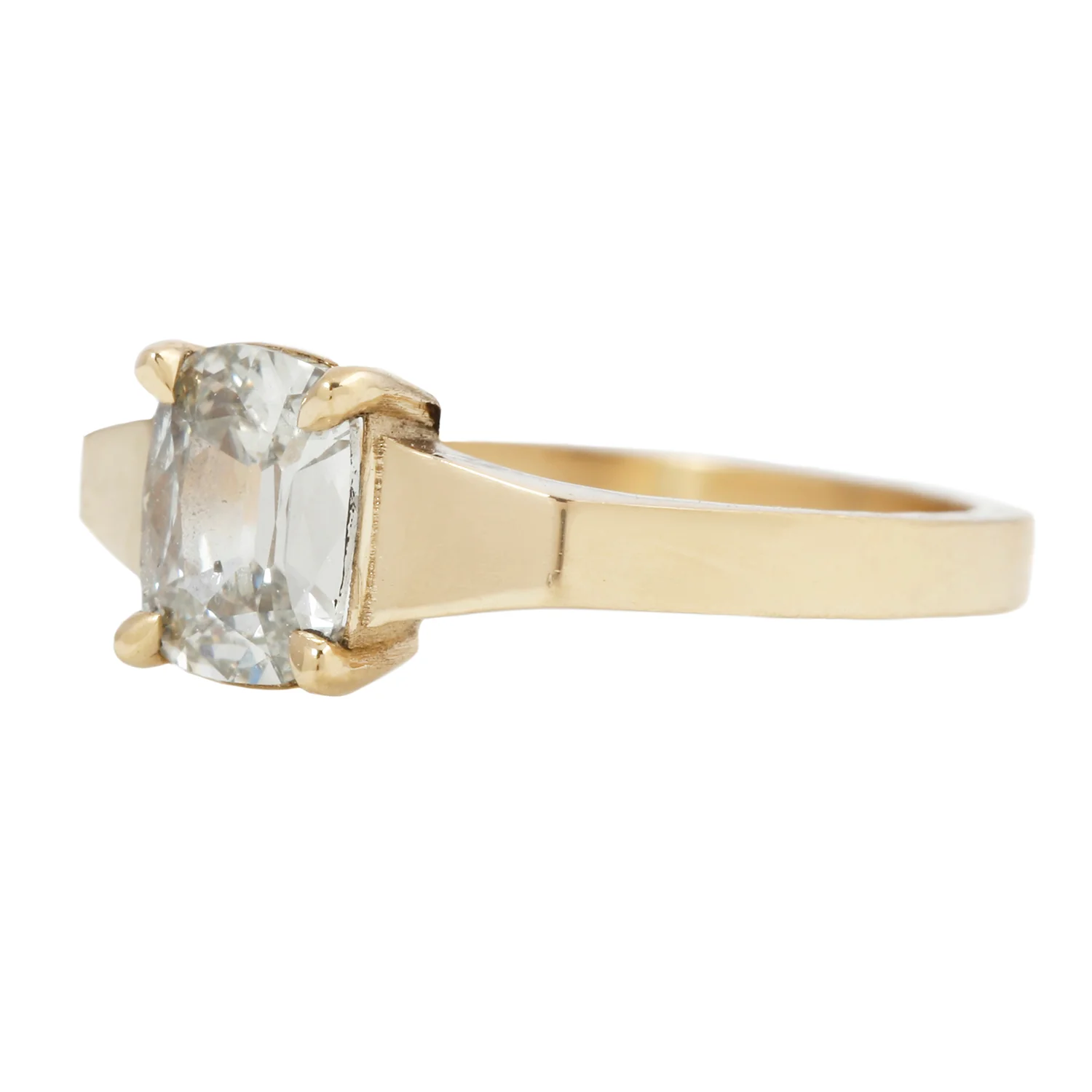 Modern Old Mine Cut Solitaire - Image 3