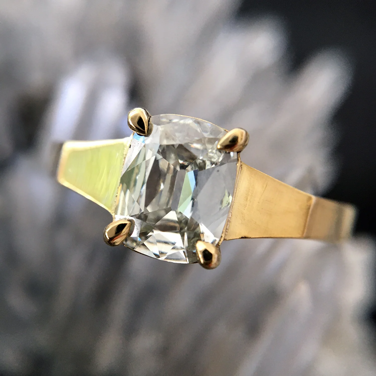 Modern Old Mine Cut Solitaire - Image 4