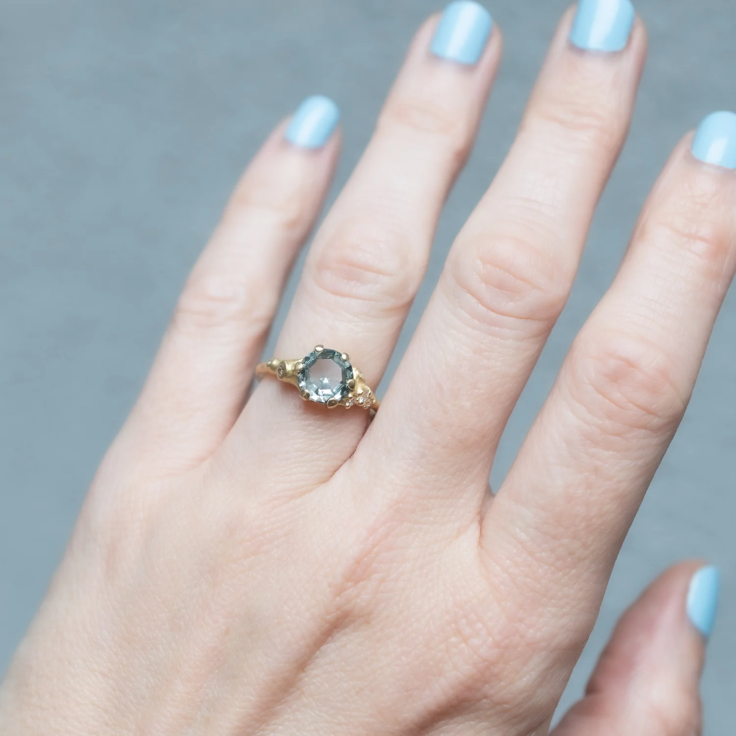 Montana Sapphire Tideworn Cluster Ring - Image 2