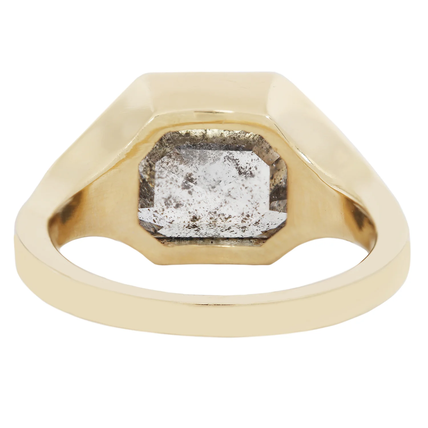 Moon Dust Diamond Signet Ring - Image 3