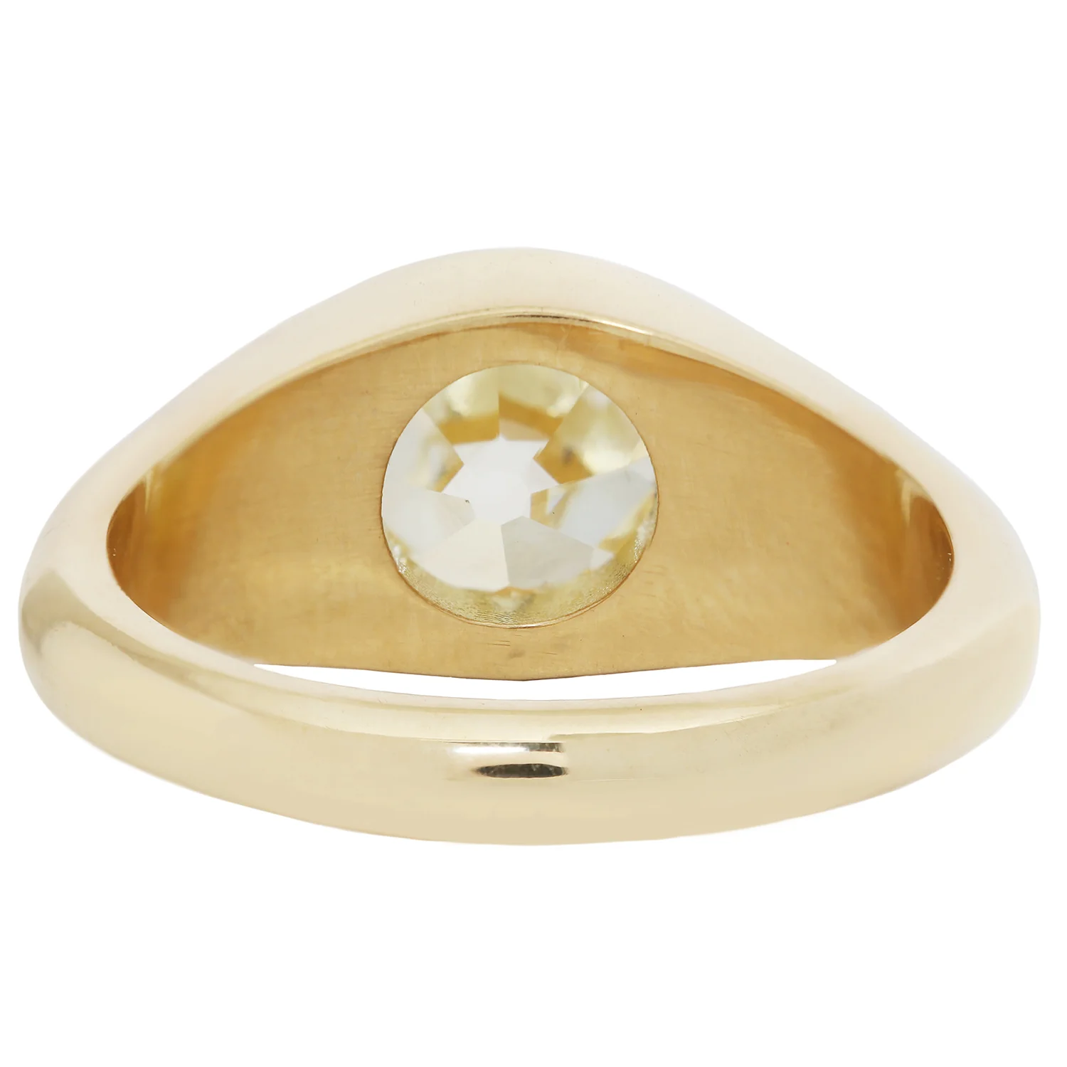 Moonbeam Diamond Signet Ring - Image 4