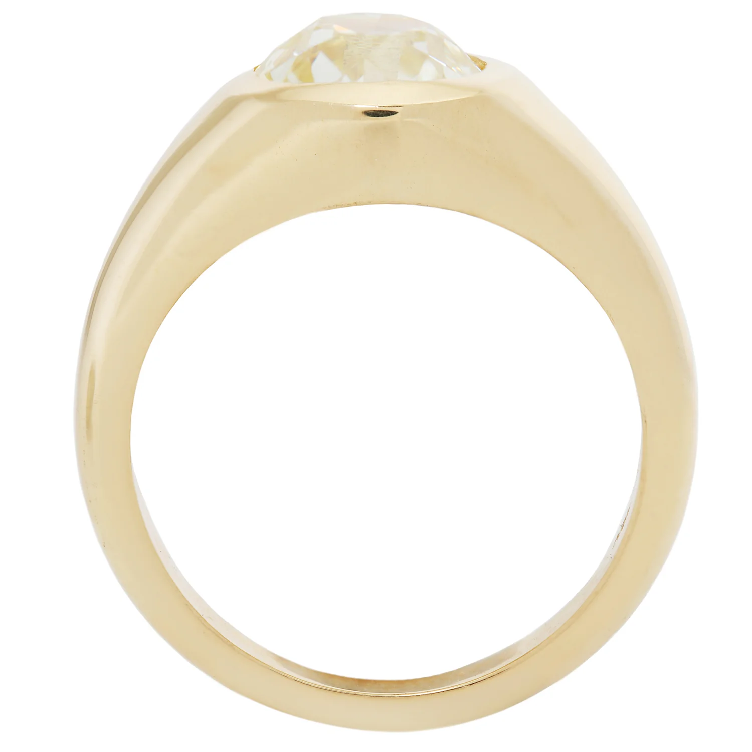 Moonbeam Diamond Signet Ring - Image 5