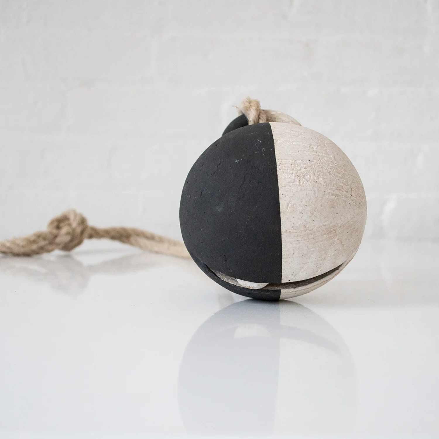 Black & White Round Jingle Bell - Image 2