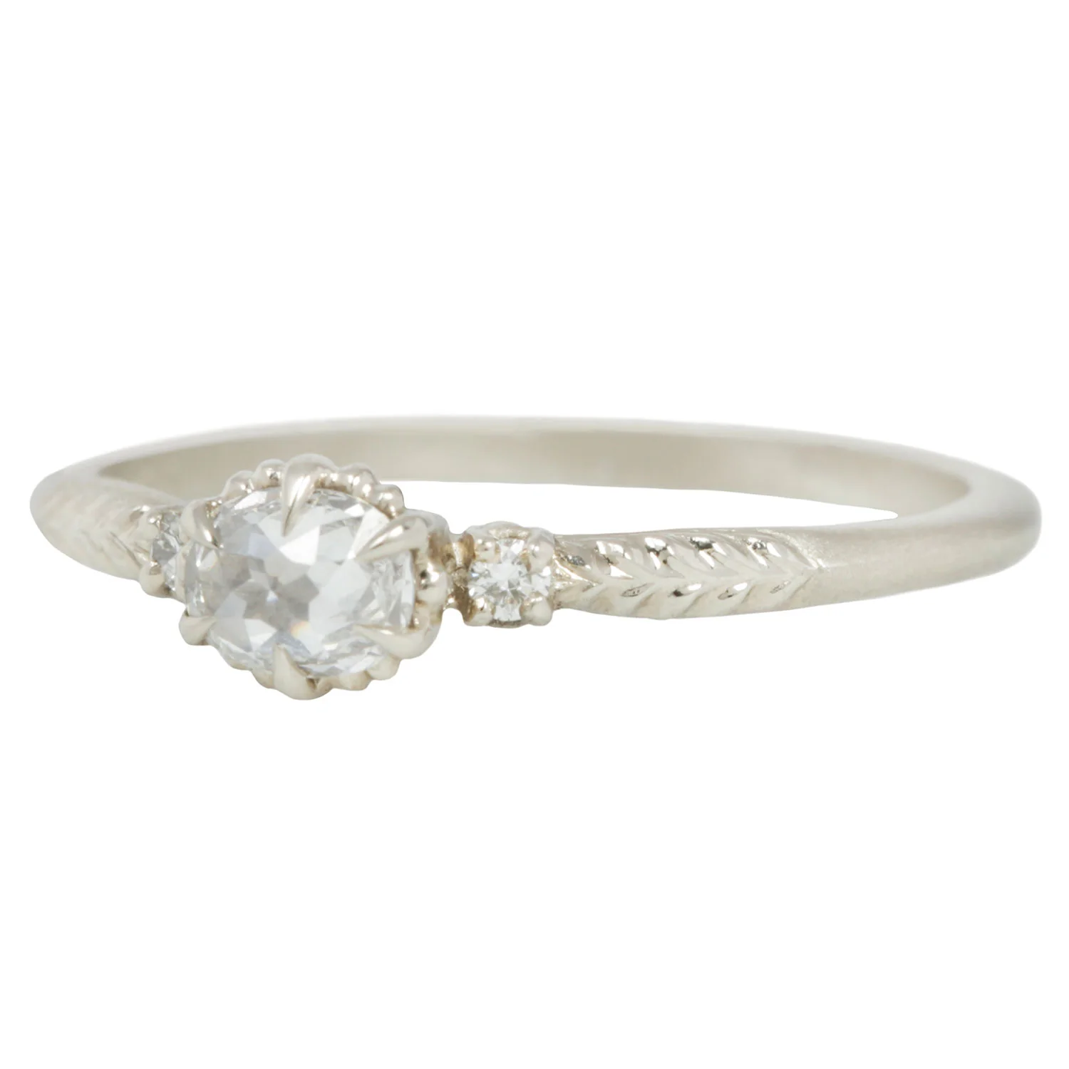 White Evergreen Diamond Cherie Ring - Image 3