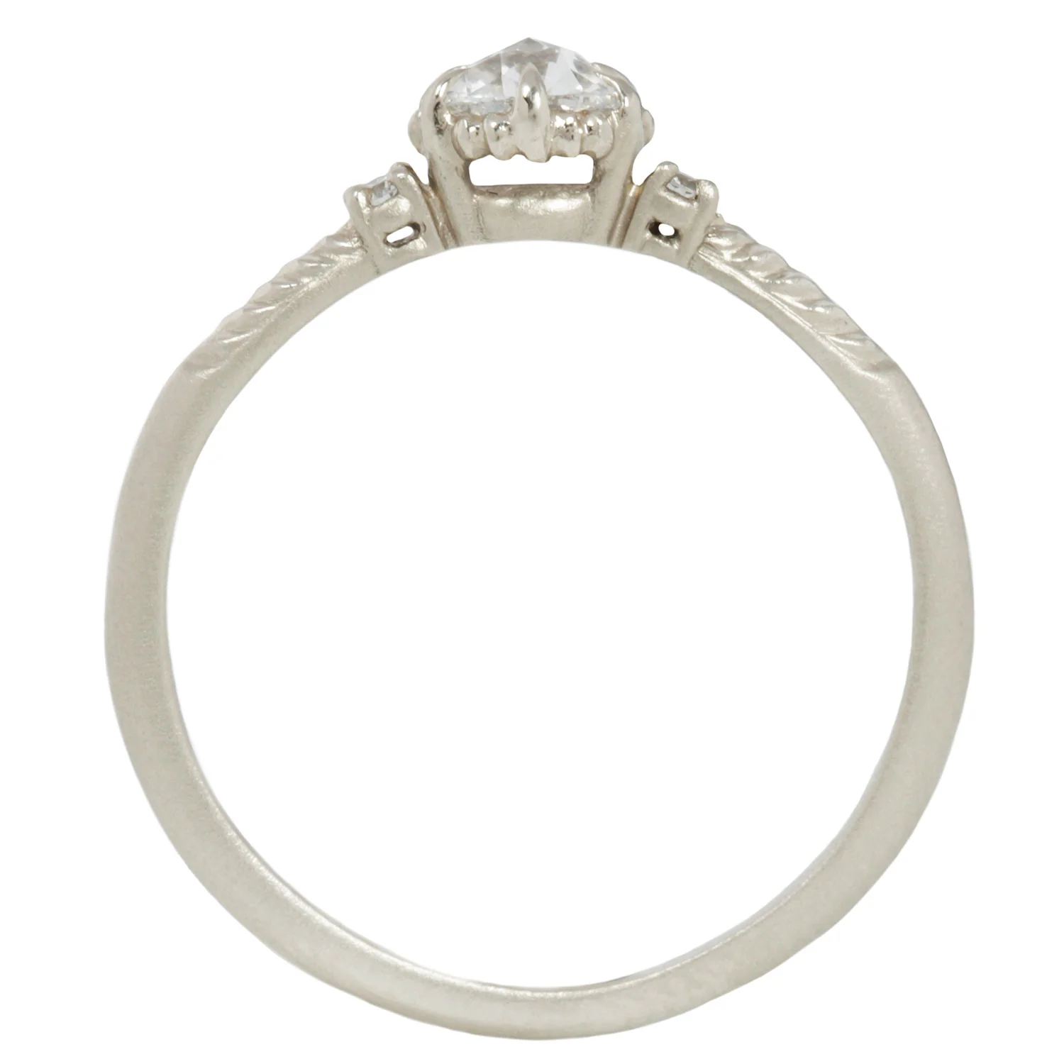 White Evergreen Diamond Cherie Ring - Image 4