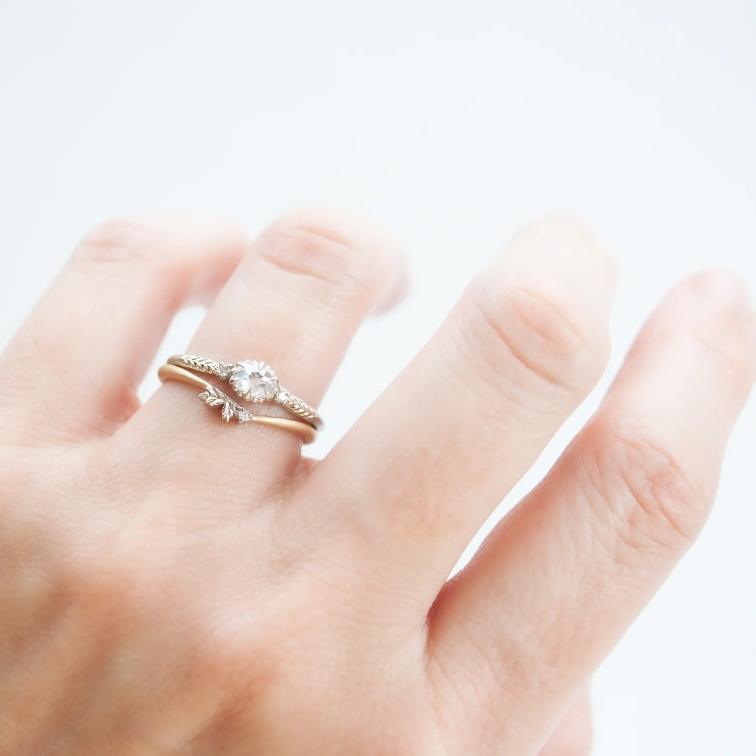 White Evergreen Diamond Cherie Ring - Image 5