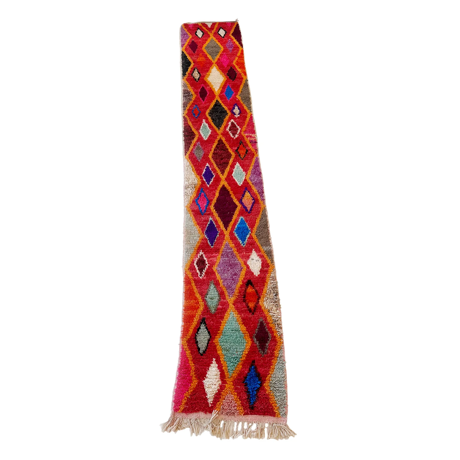 Multi Color Diamond Moroccan Runner