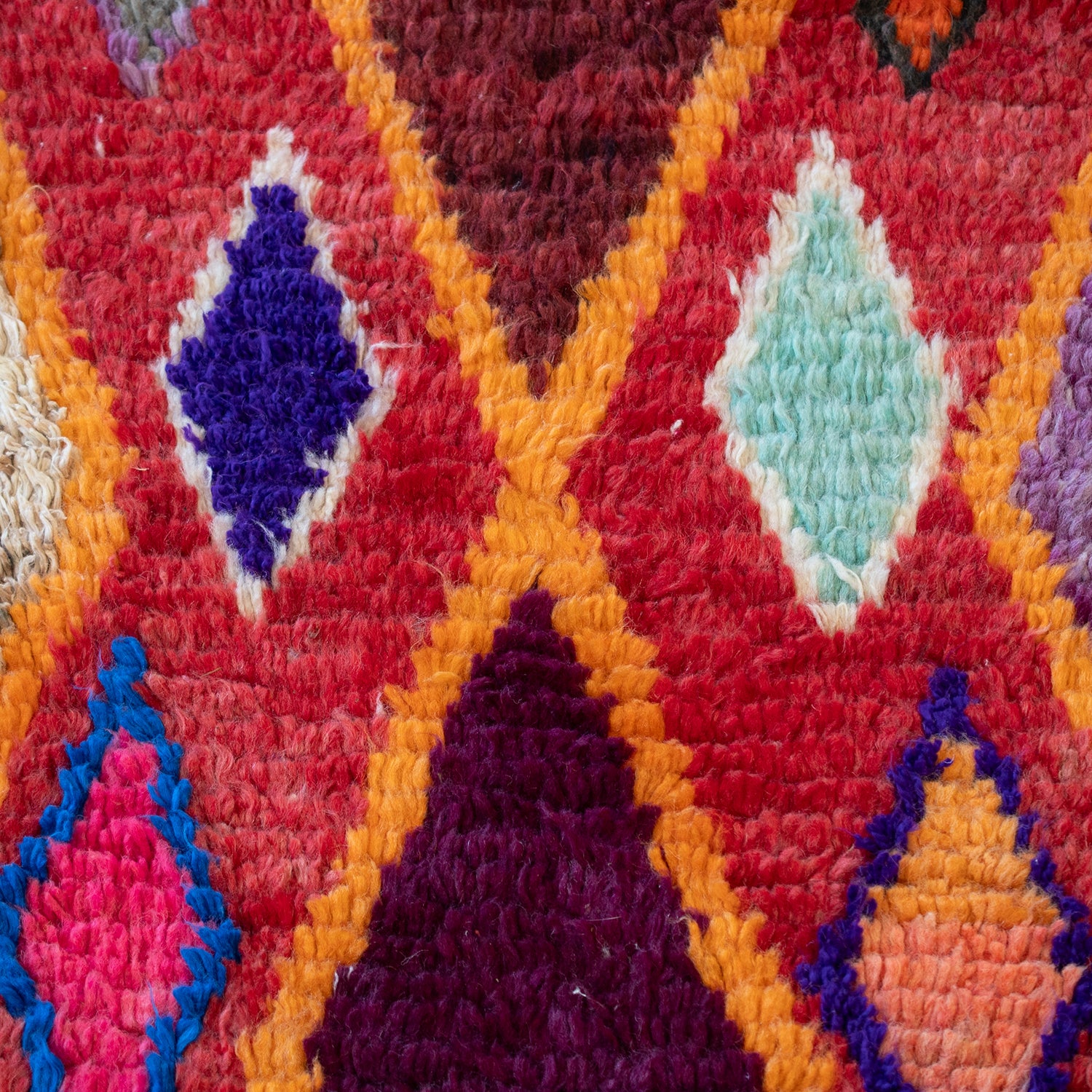 Multi Color Diamond Moroccan Runner - Image 2