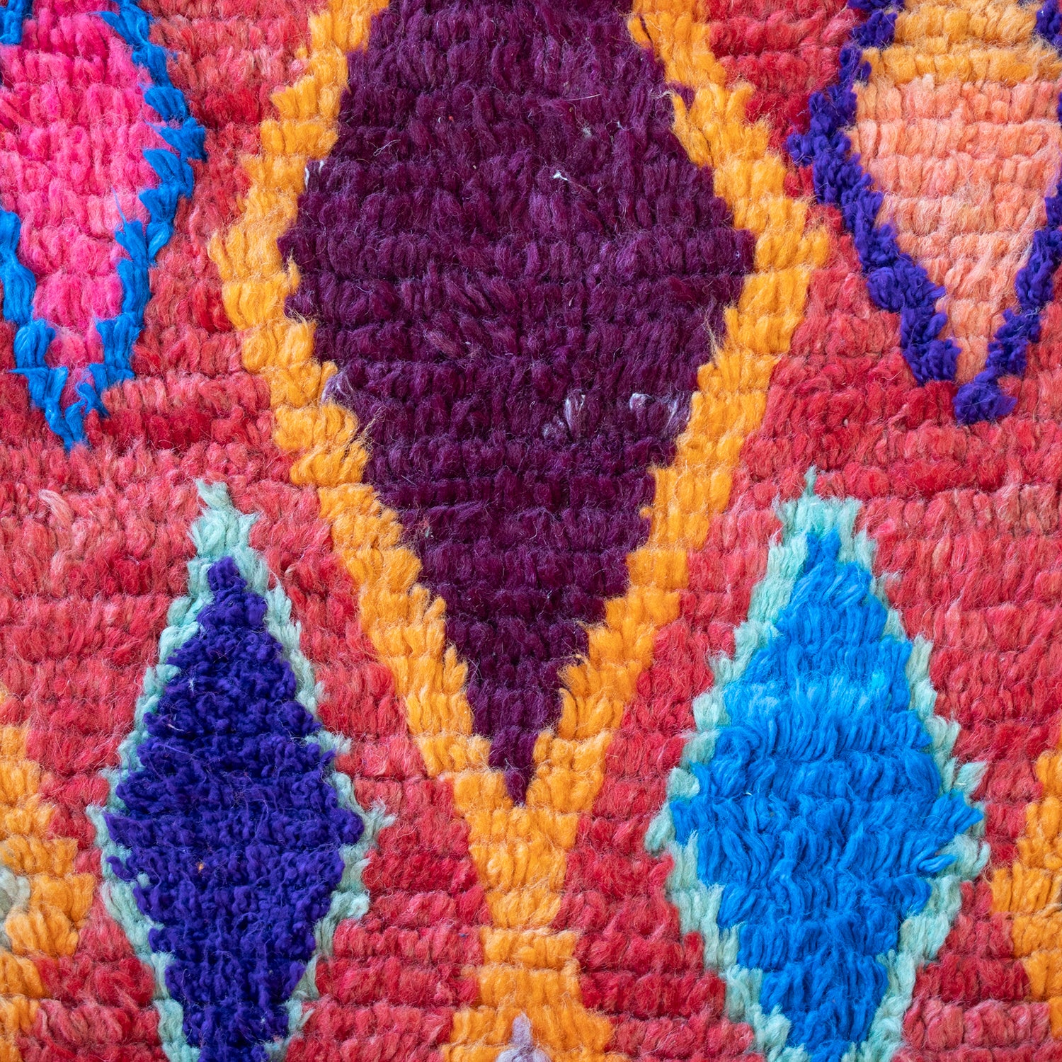 Multi Color Diamond Moroccan Runner - Image 3