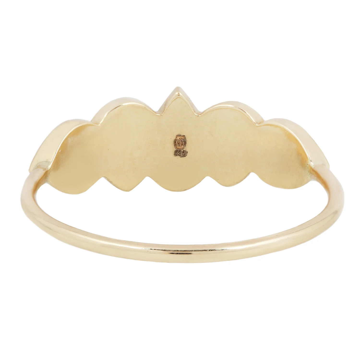 Multi Rose Cut Gray Diamond Ring - Image 4