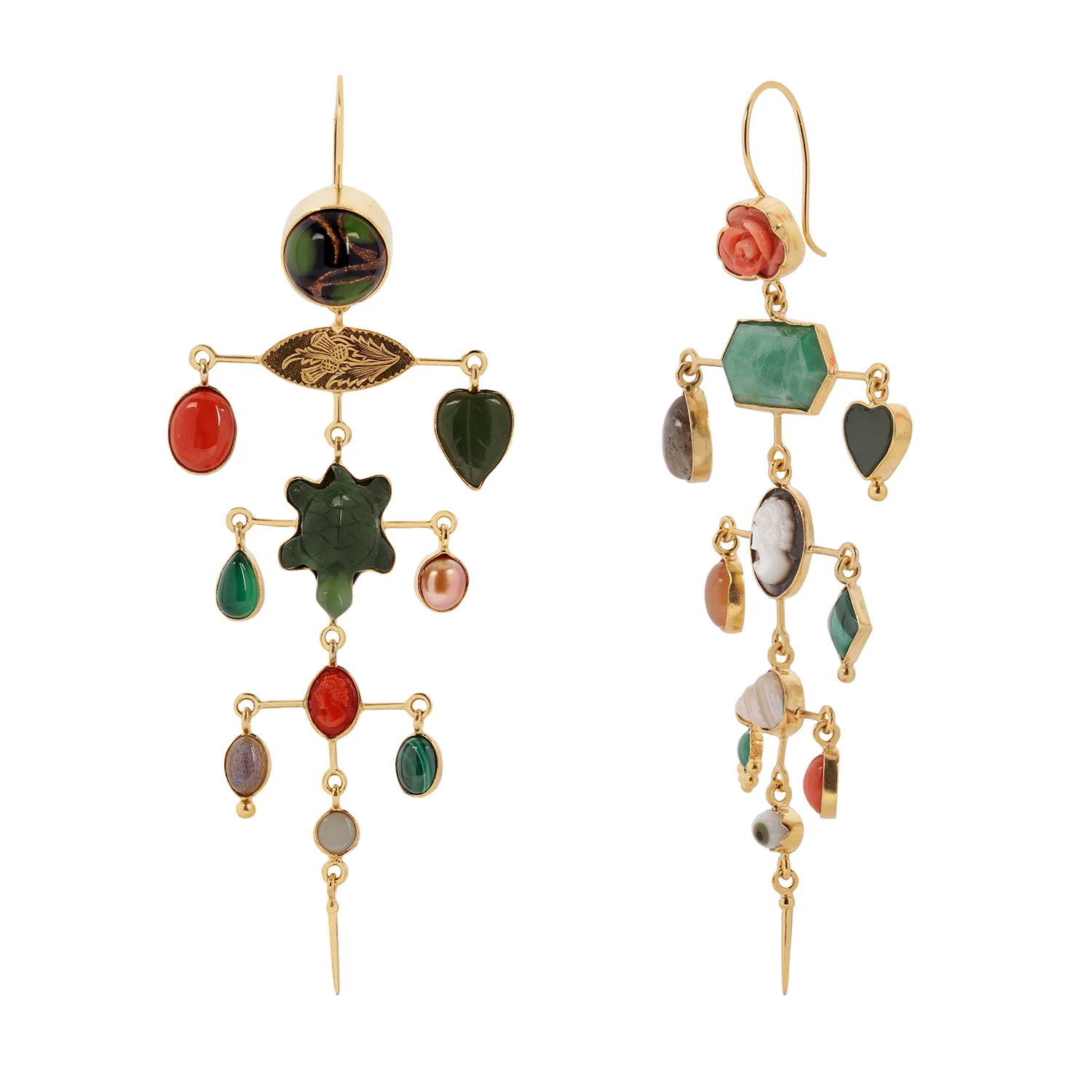 Multilayer Balance Victorian Drop Earrings - Image 3