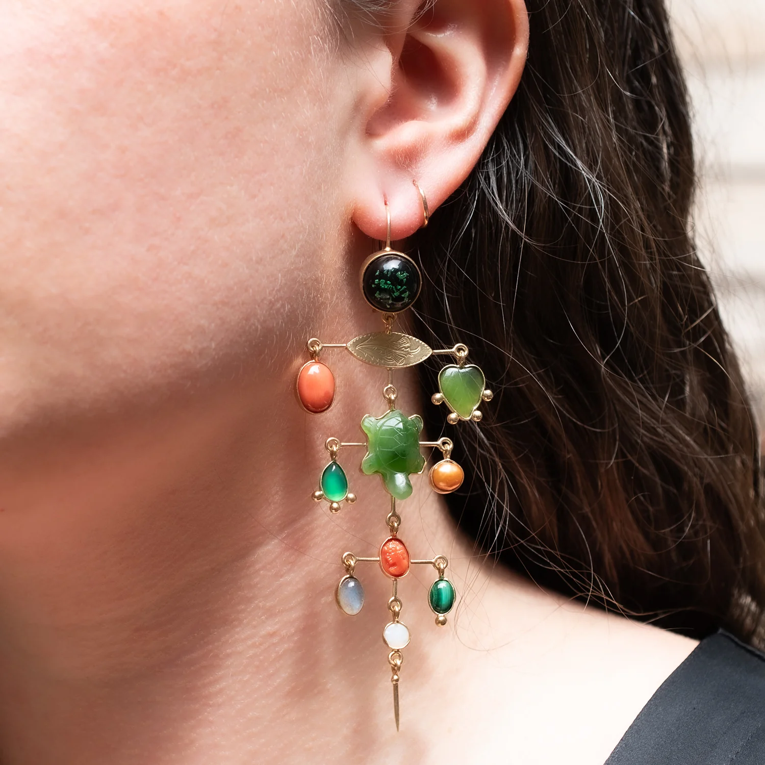 Multilayer Balance Victorian Drop Earrings - Image 5