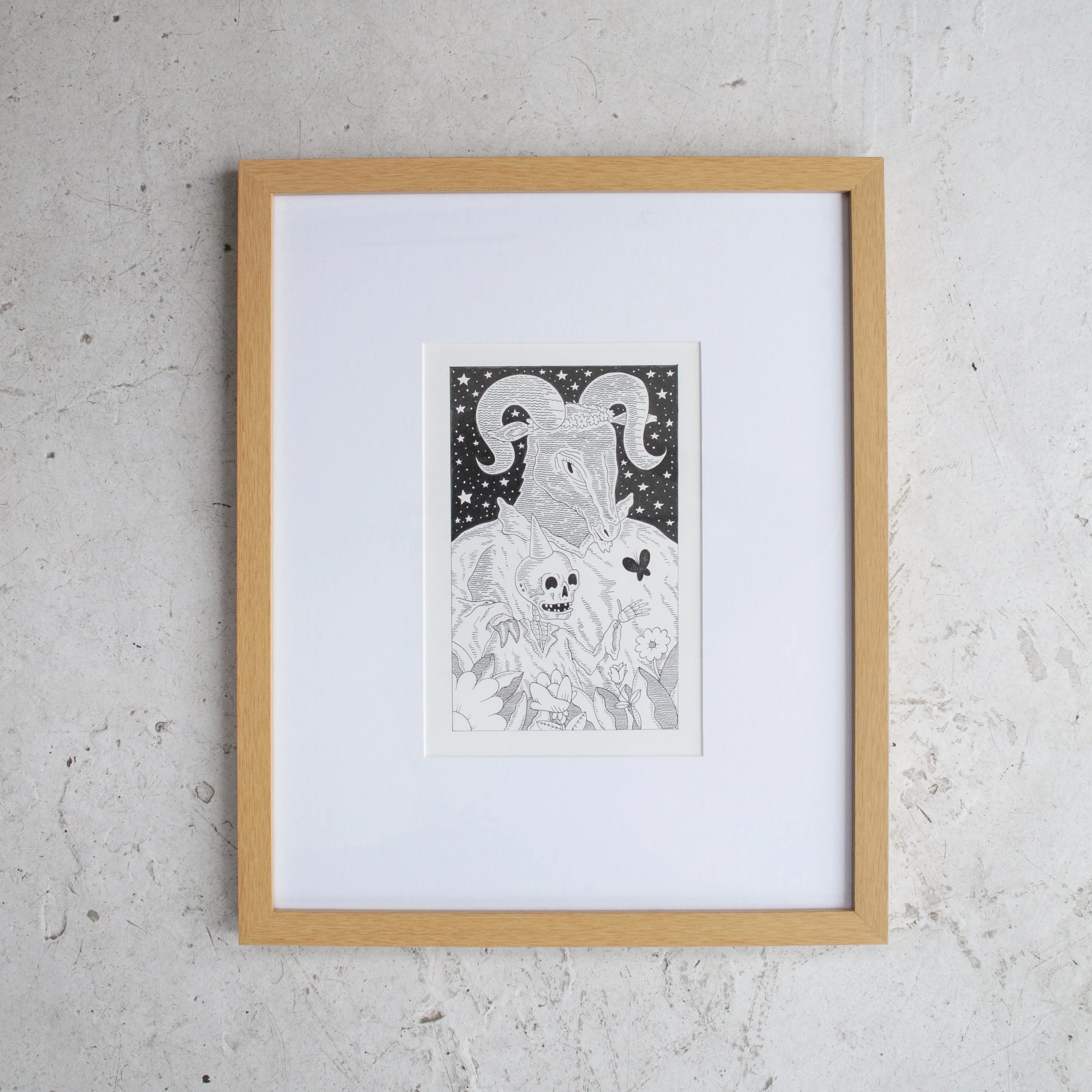 Skeleton and Ram