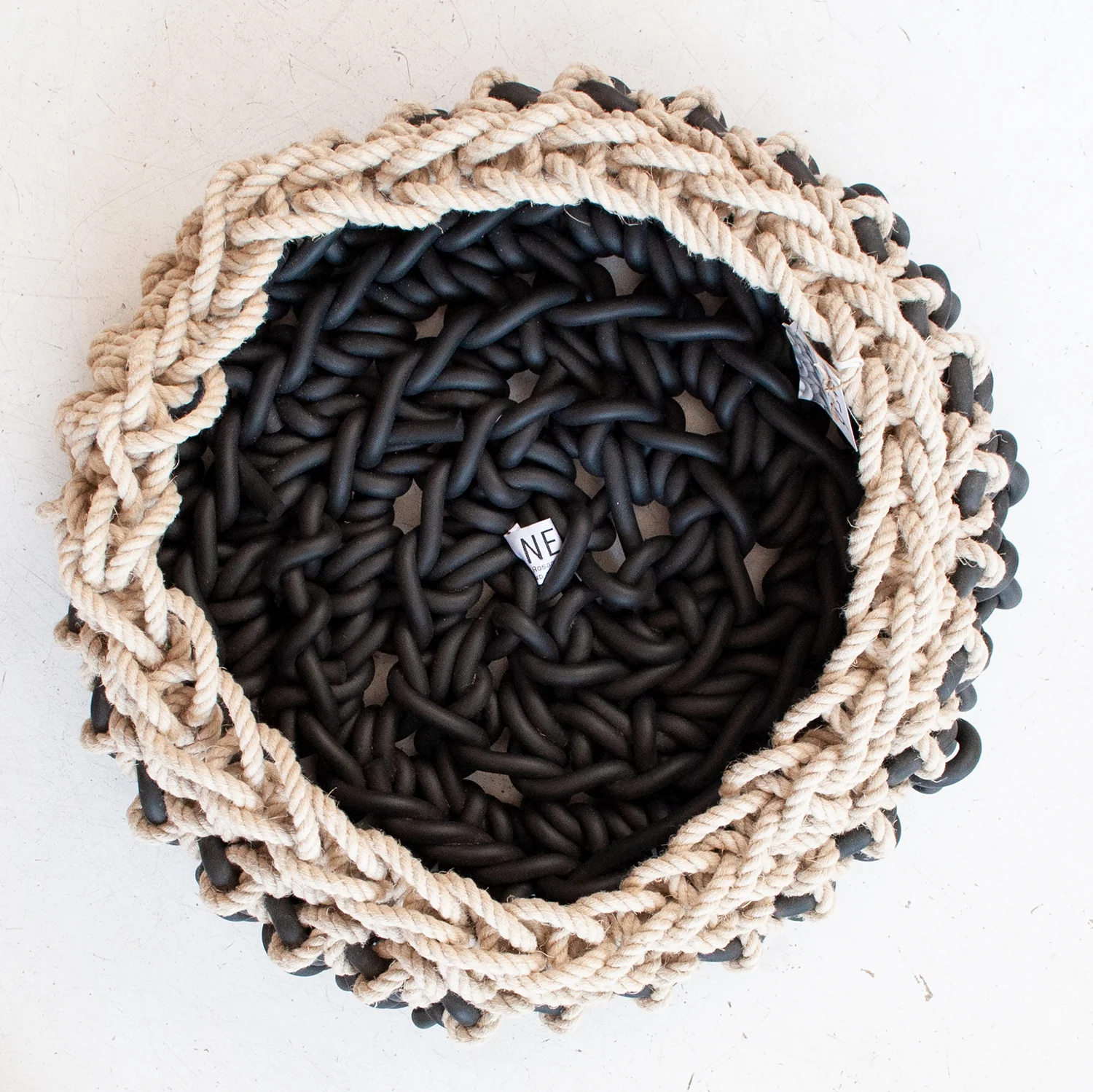 Large Neoprene & Hemp Basket - Image 3