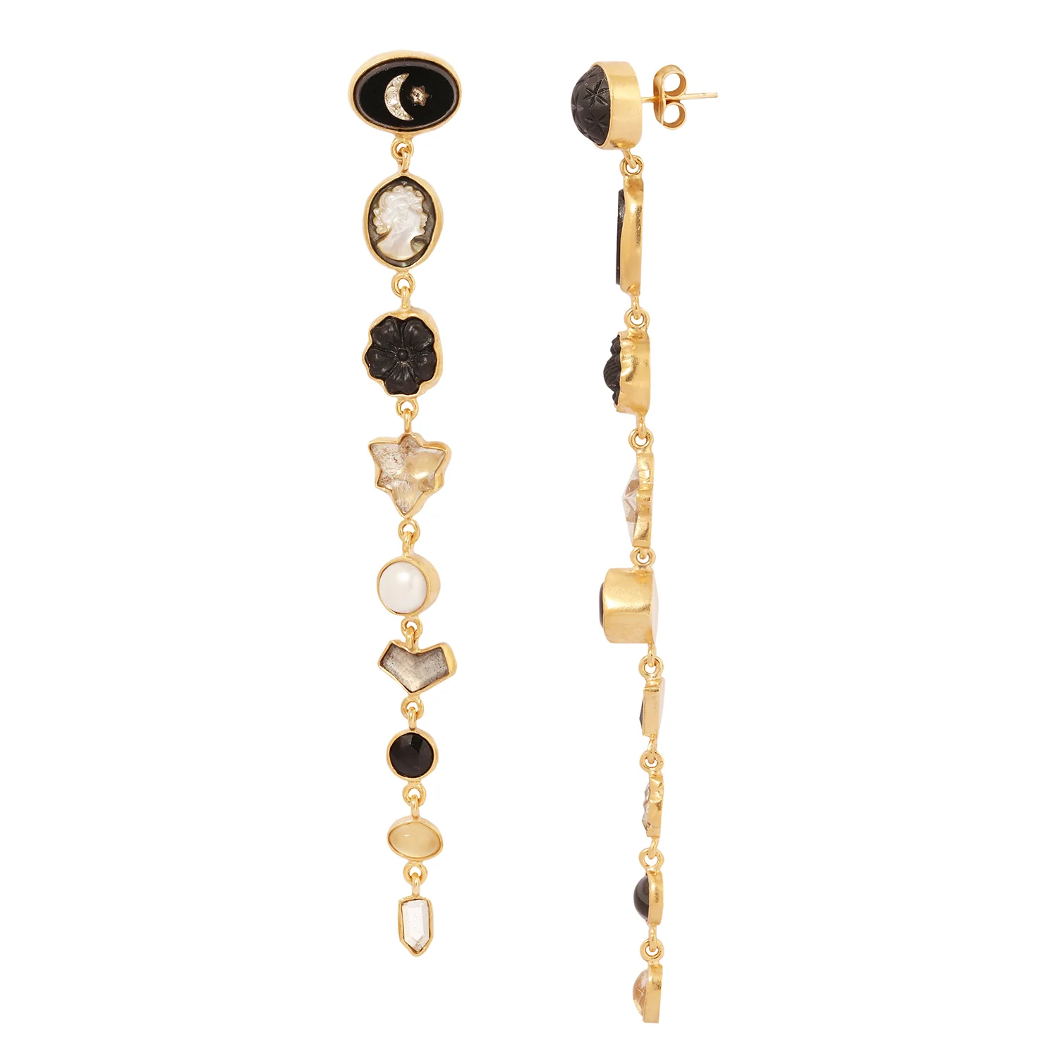 Nine Charm Multi Drop Earrings - Image 3