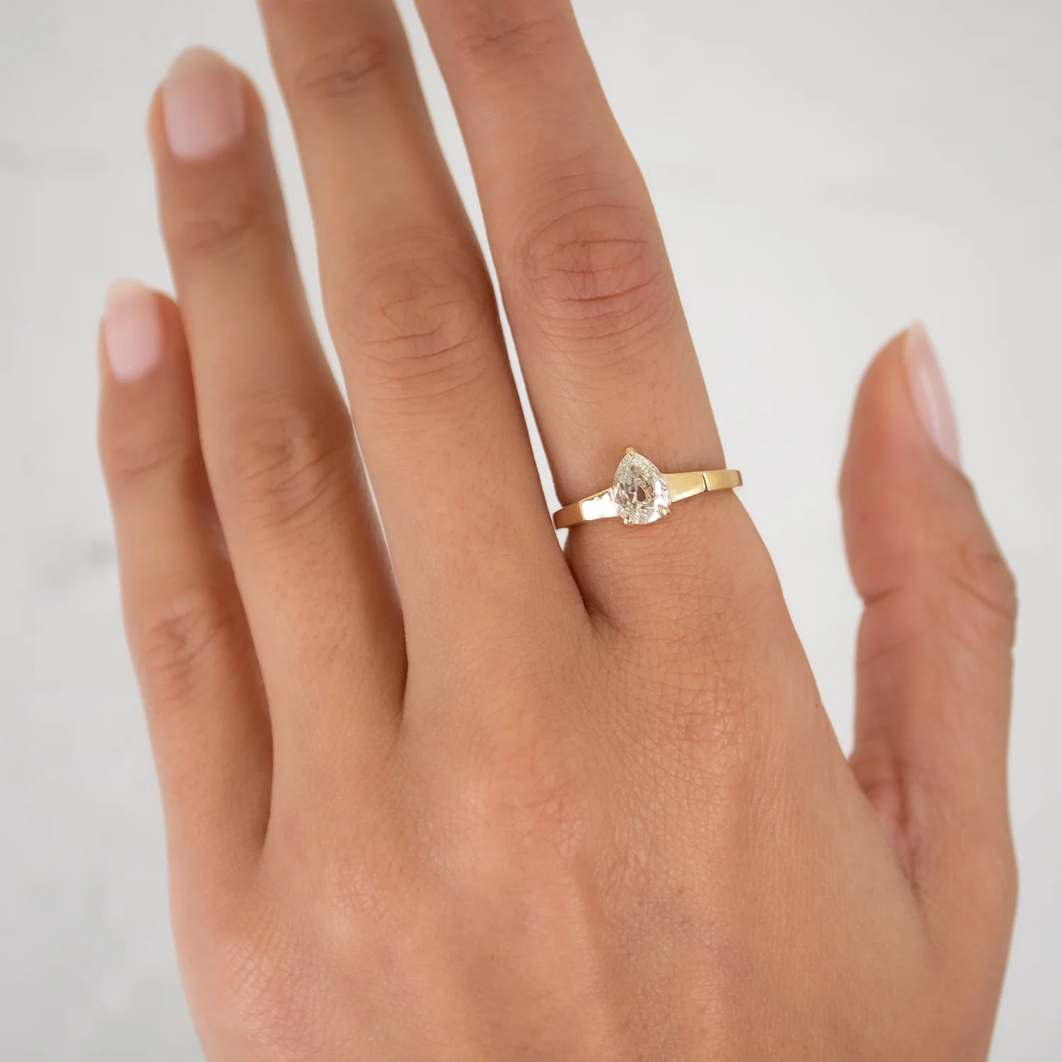 Oasis Pear Diamond Mirage Ring - Image 2