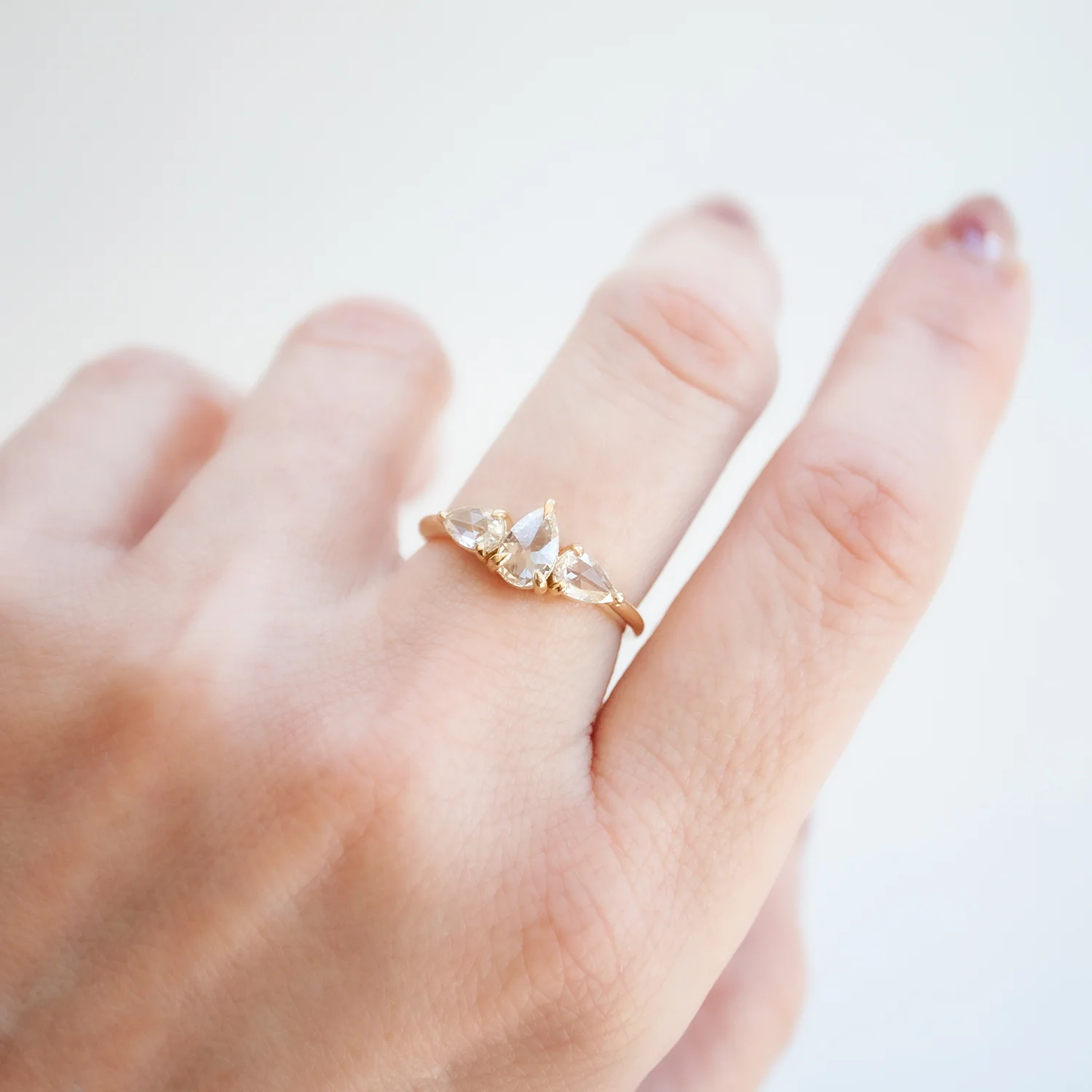 Odette Three Diamond Ring - Image 2