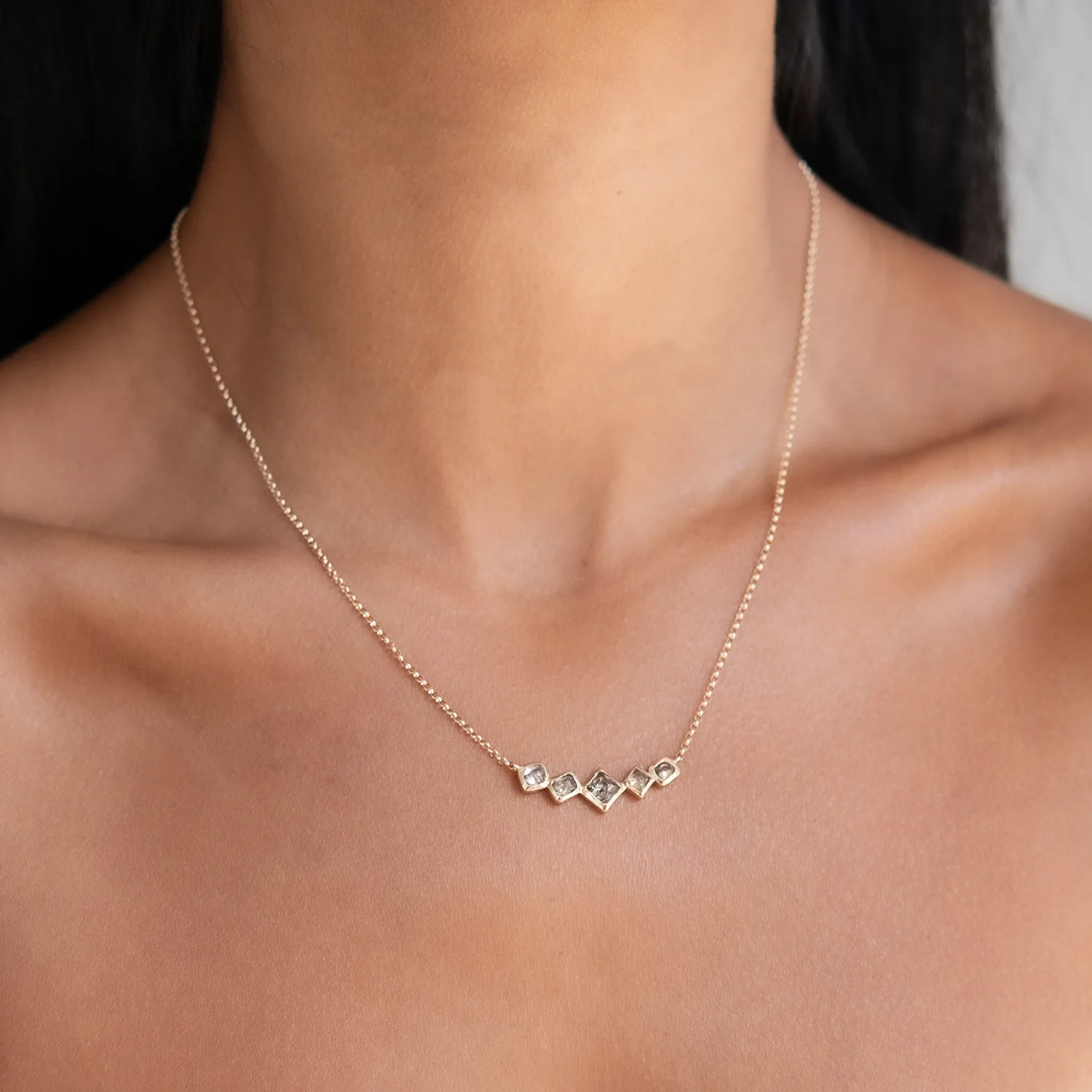 Pyramid Peaks Diamond Necklace - Image 2