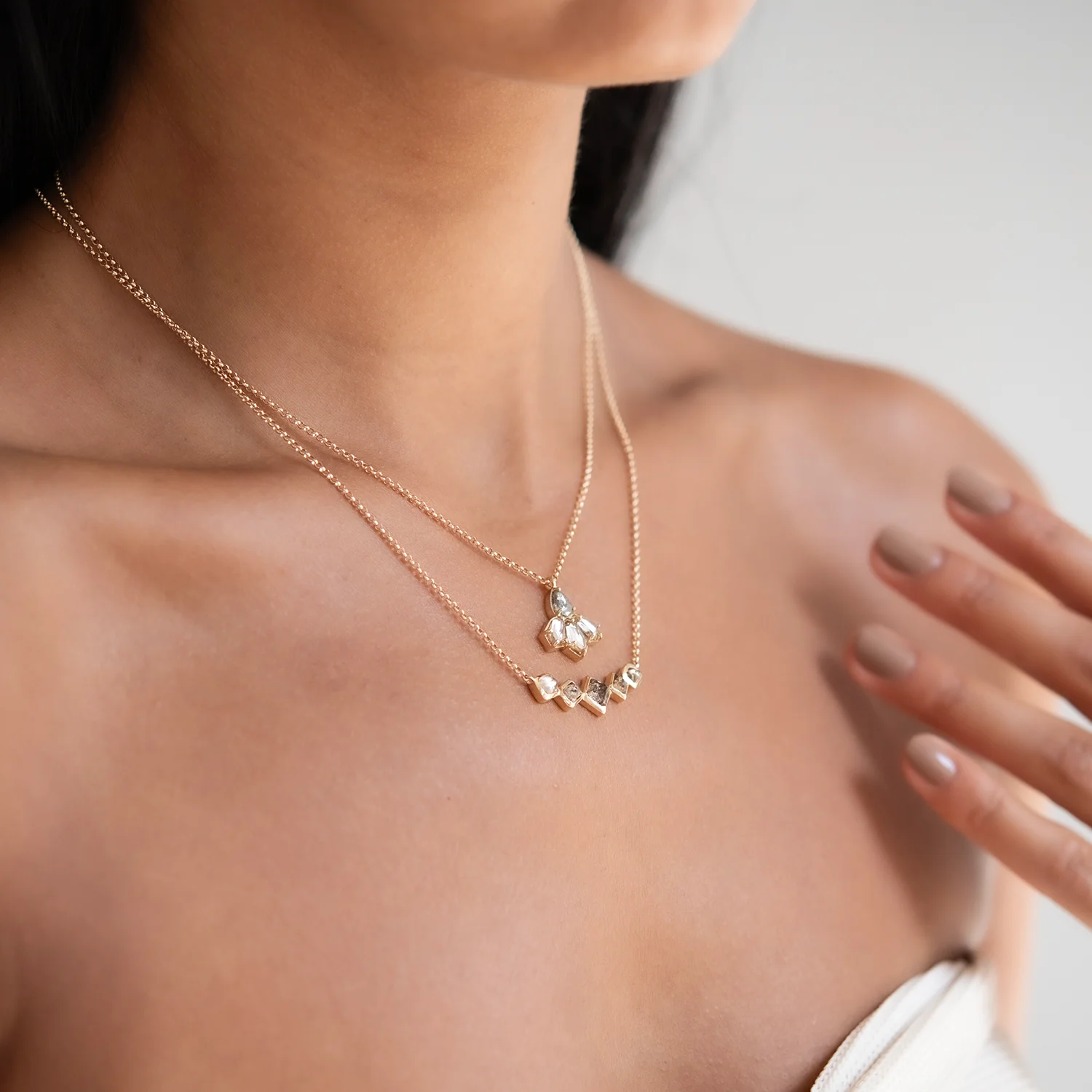Pyramid Peaks Diamond Necklace - Image 5