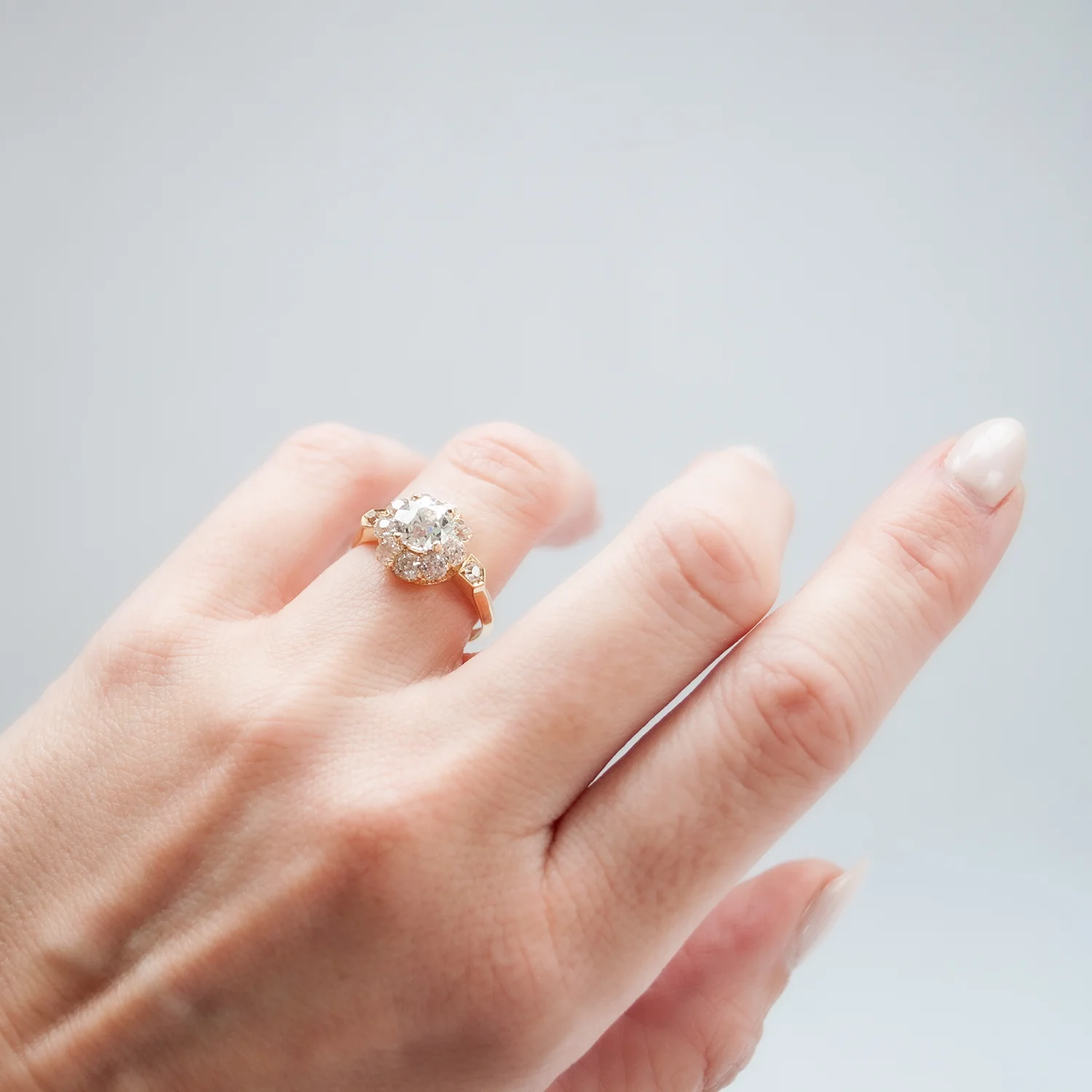 Old Mine Diamond Shine Ring - Image 2
