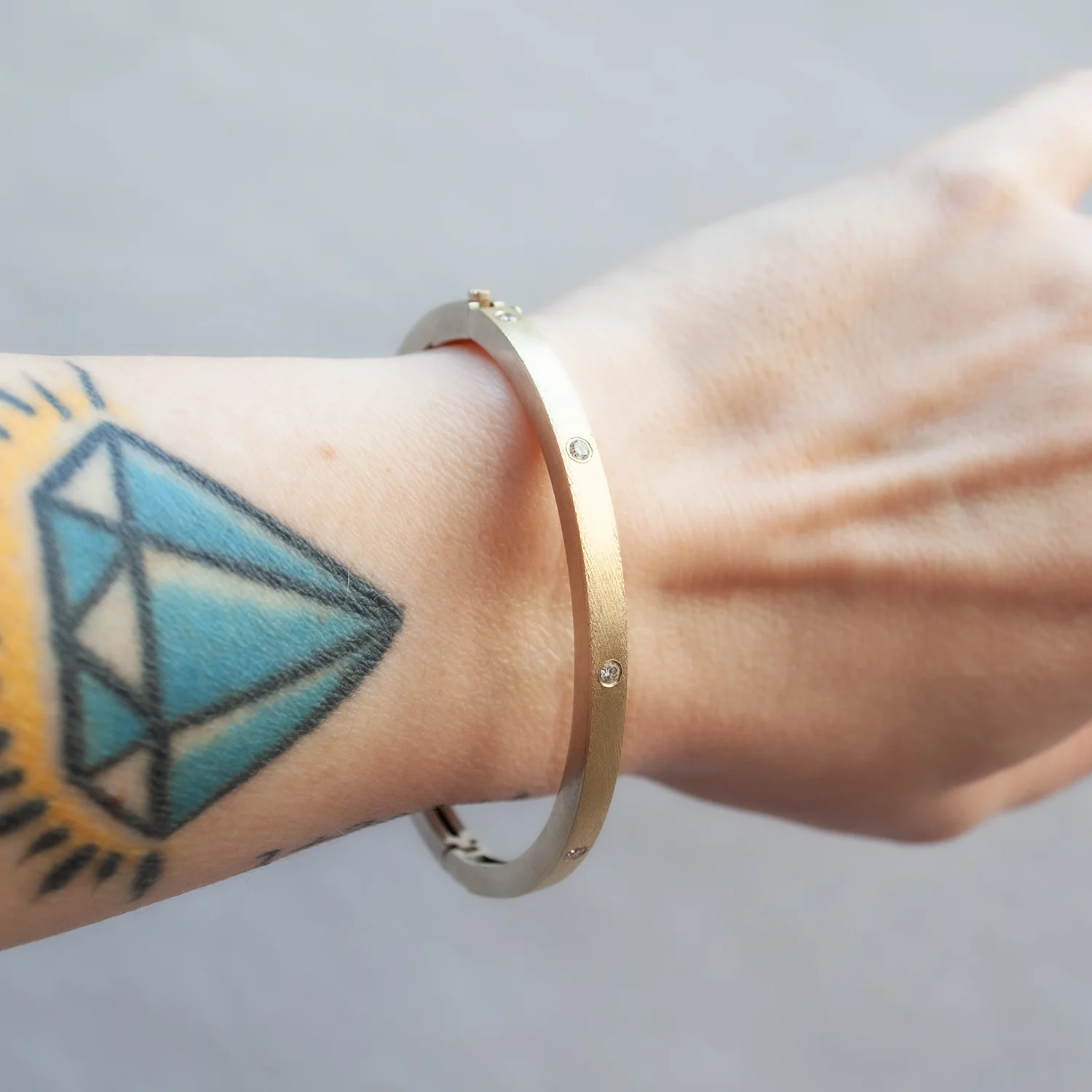 Olly Gold Bangle - Image 2
