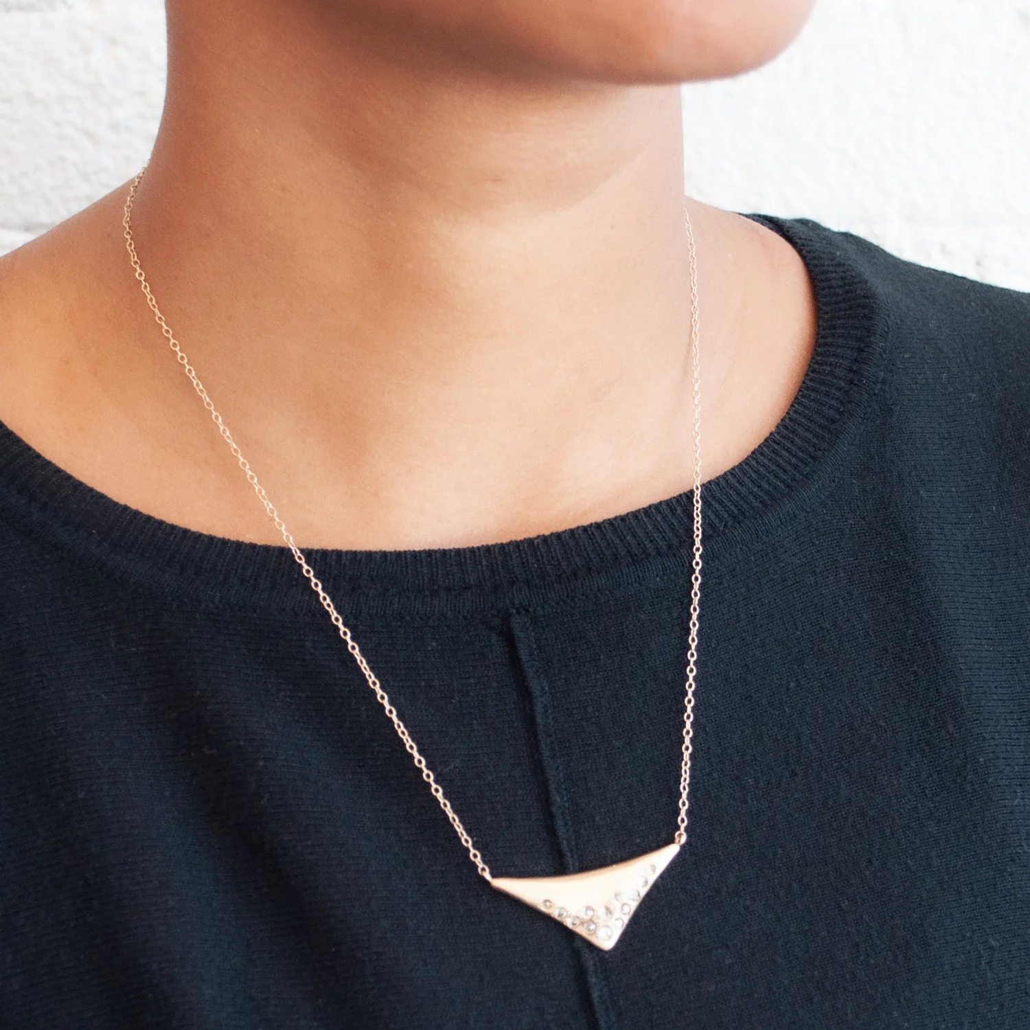 Ombre Triangle Necklace - Image 2