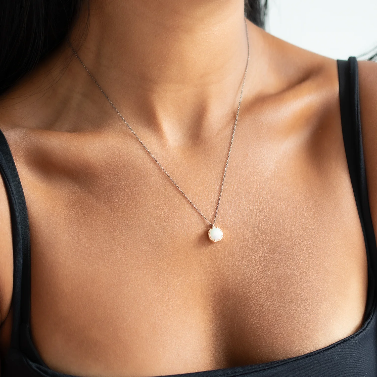 Opal Octagon Necklace - Image 2
