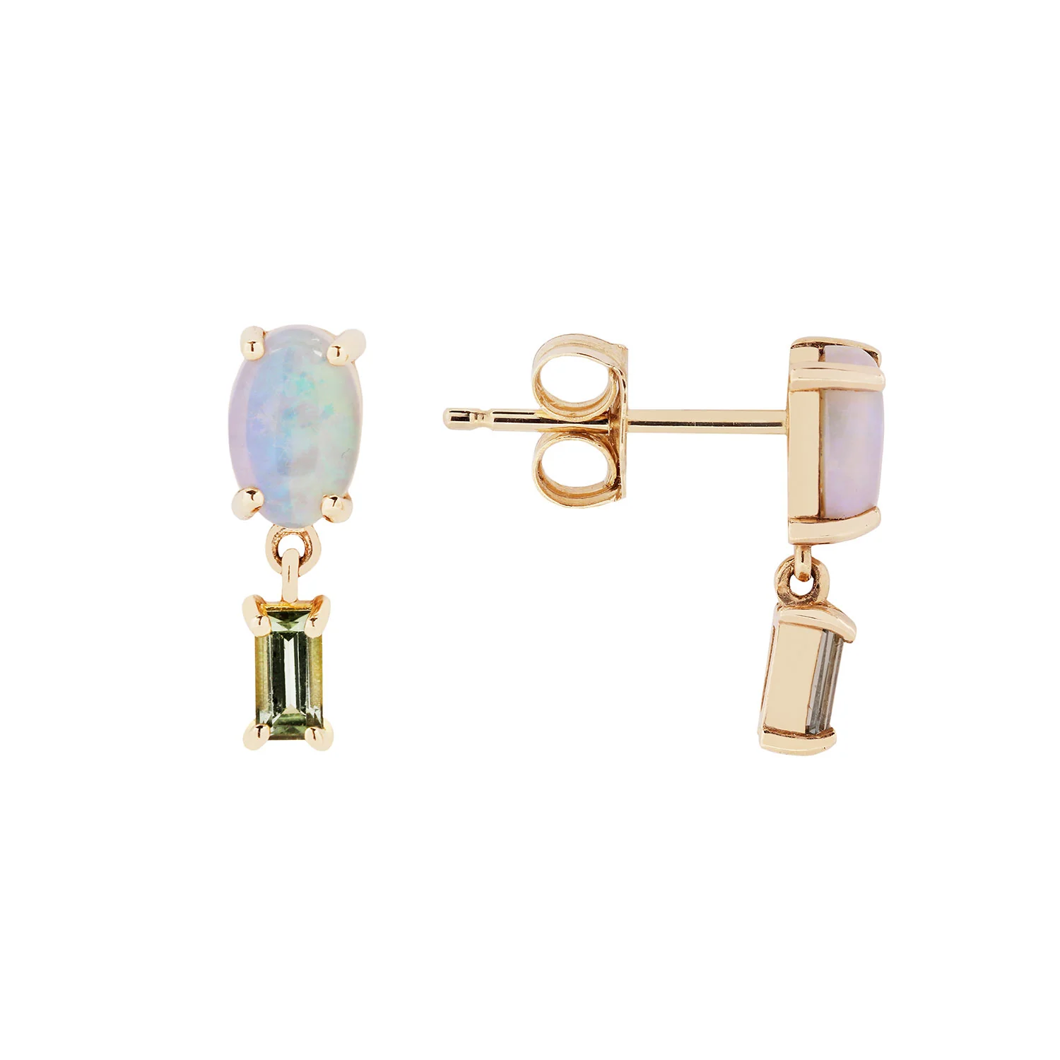 Opal & Tourmaline Stela Earrings - Image 3