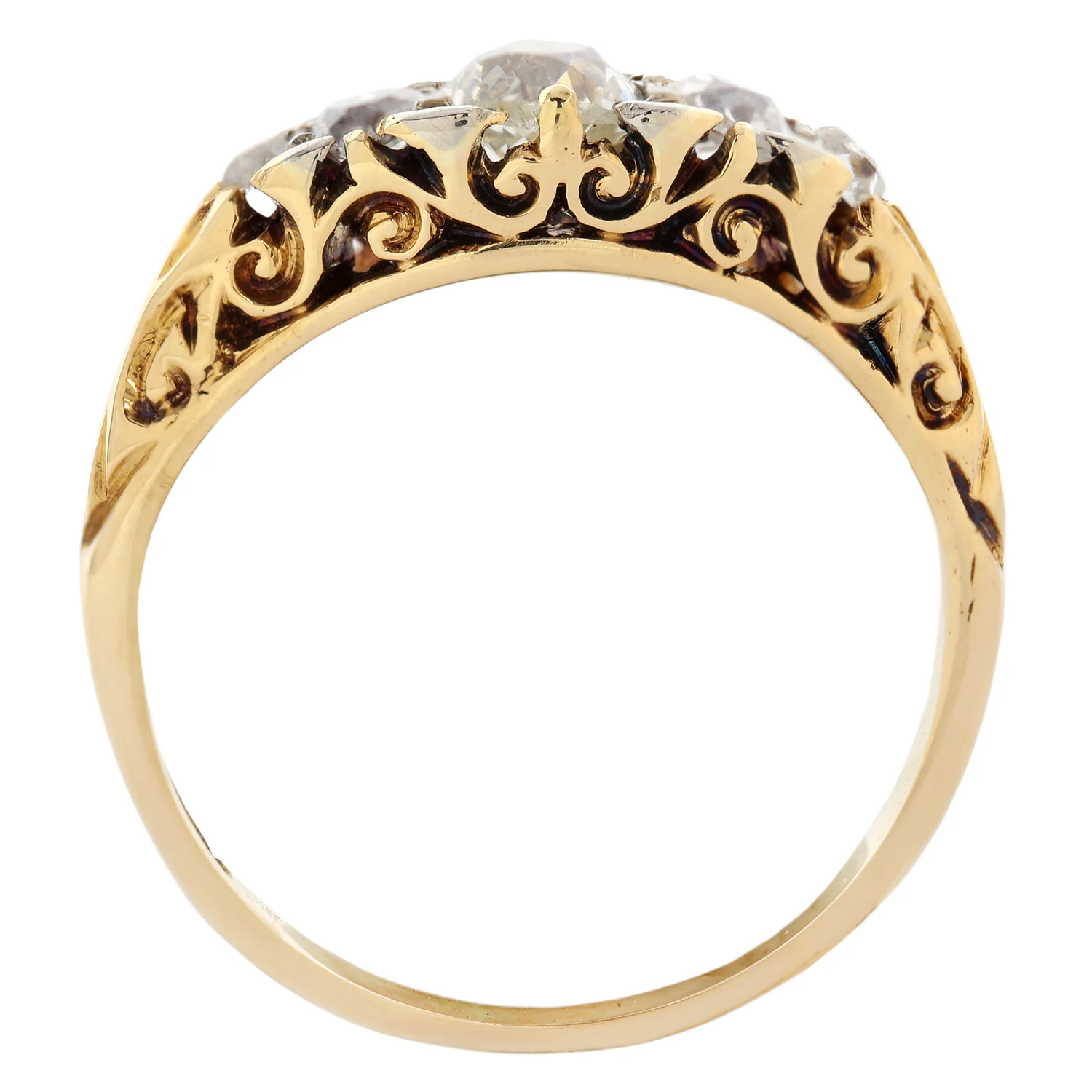 Opulent Diamond Half Hoop Ring - Image 5