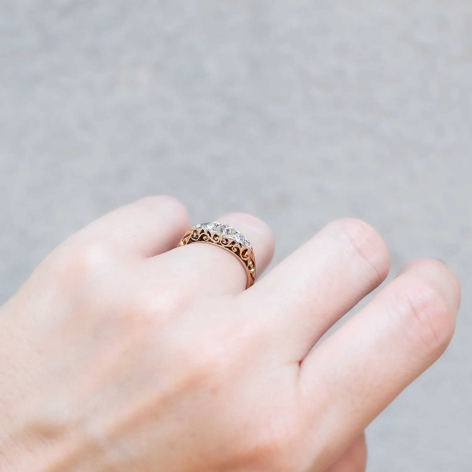 Opulent Diamond Half Hoop Ring - Image 6