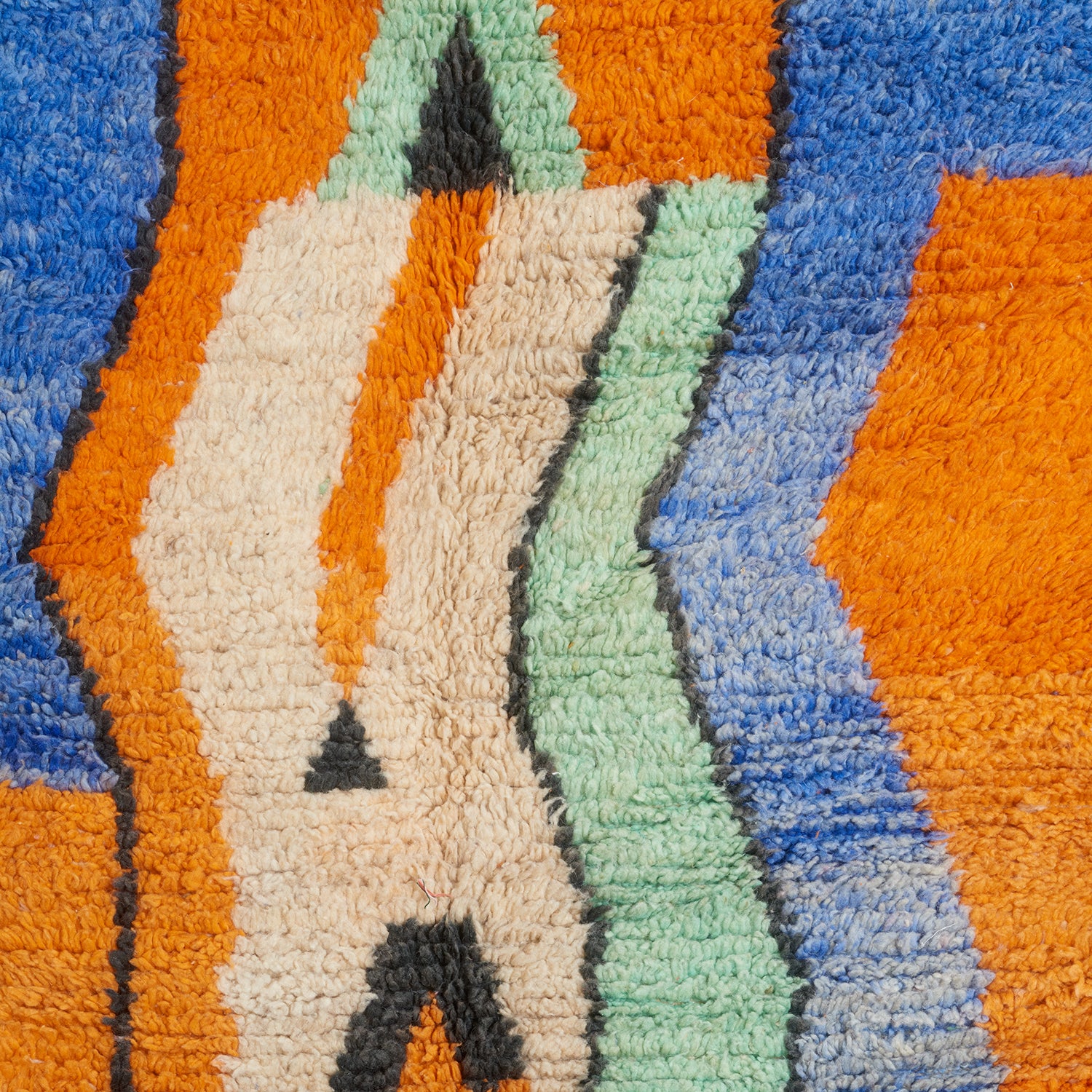 Orange & Blue Moroccan Rug - Image 2