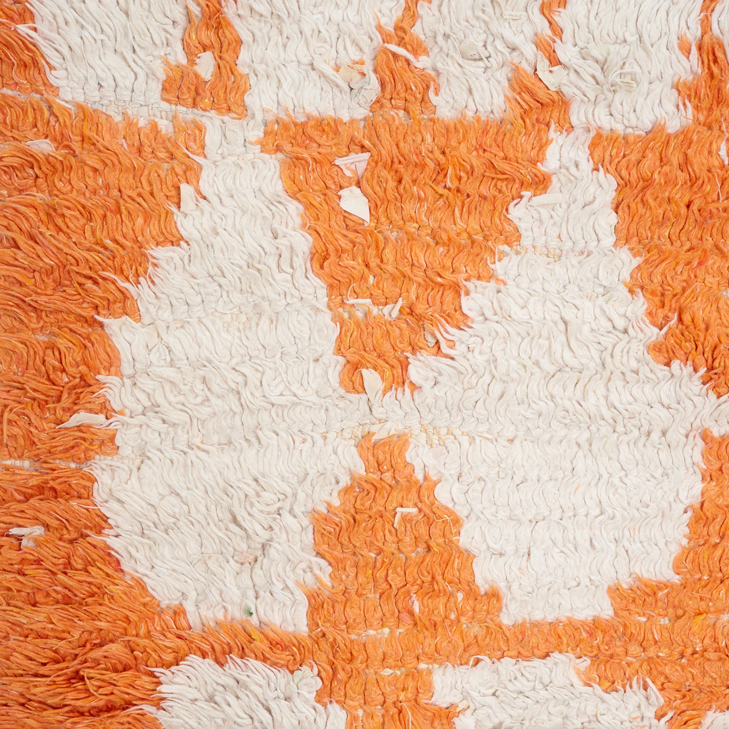 Orange & White Checker Rug - Image 2