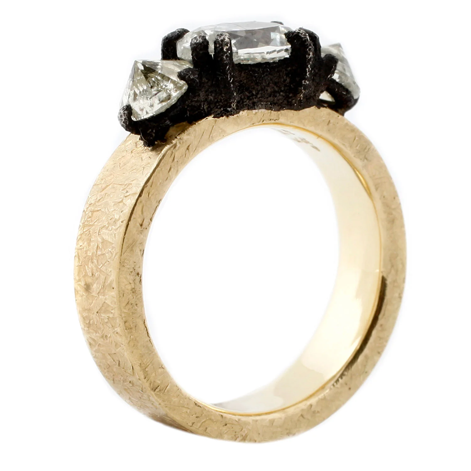 Oval Three Stone Ring - Image 4