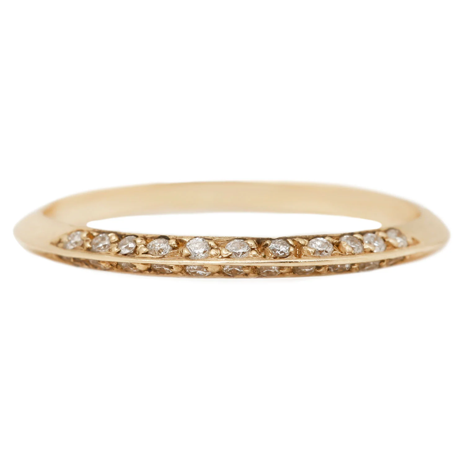 Pavé Knife Edge Band