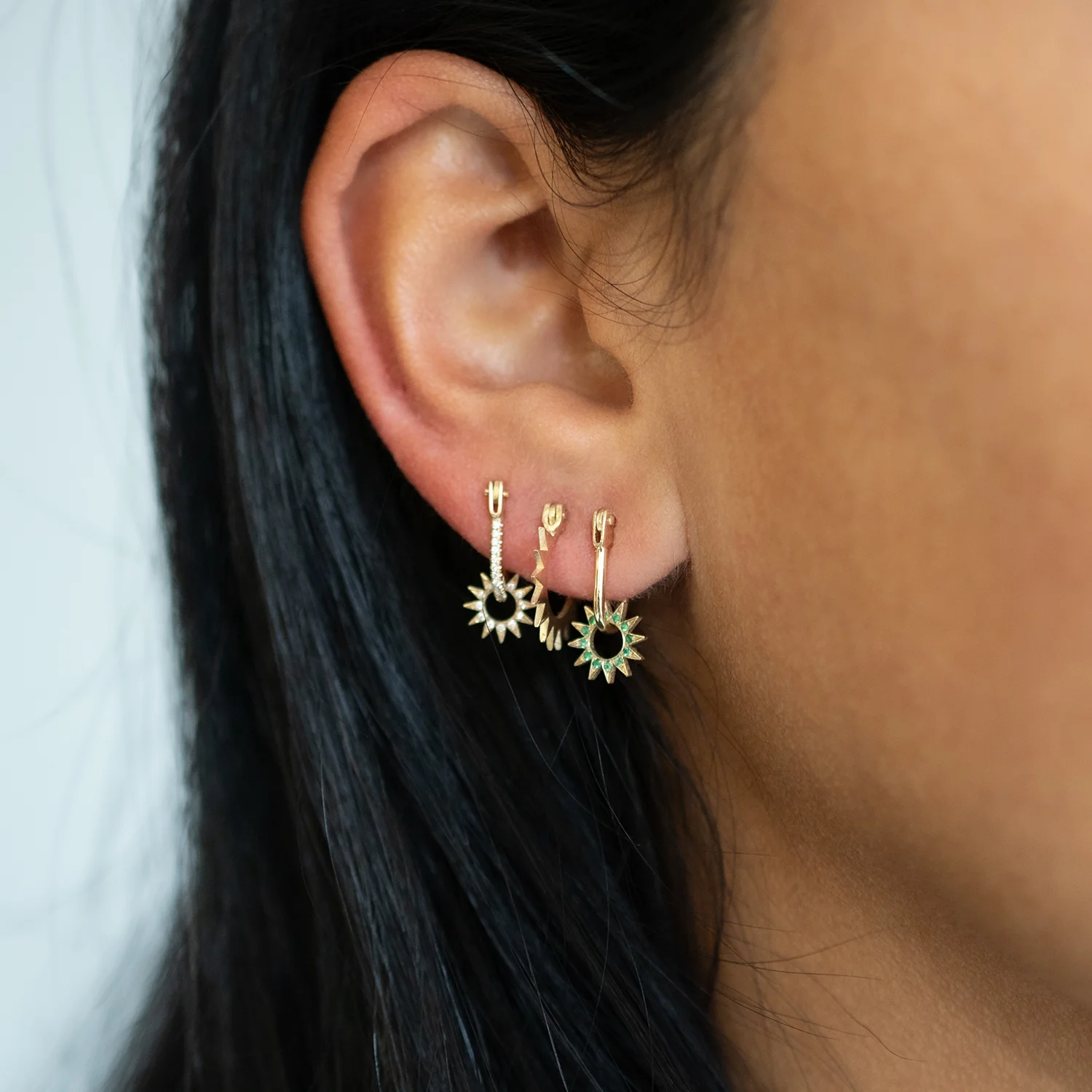 Pavé Baby Spur Earrings - Image 3