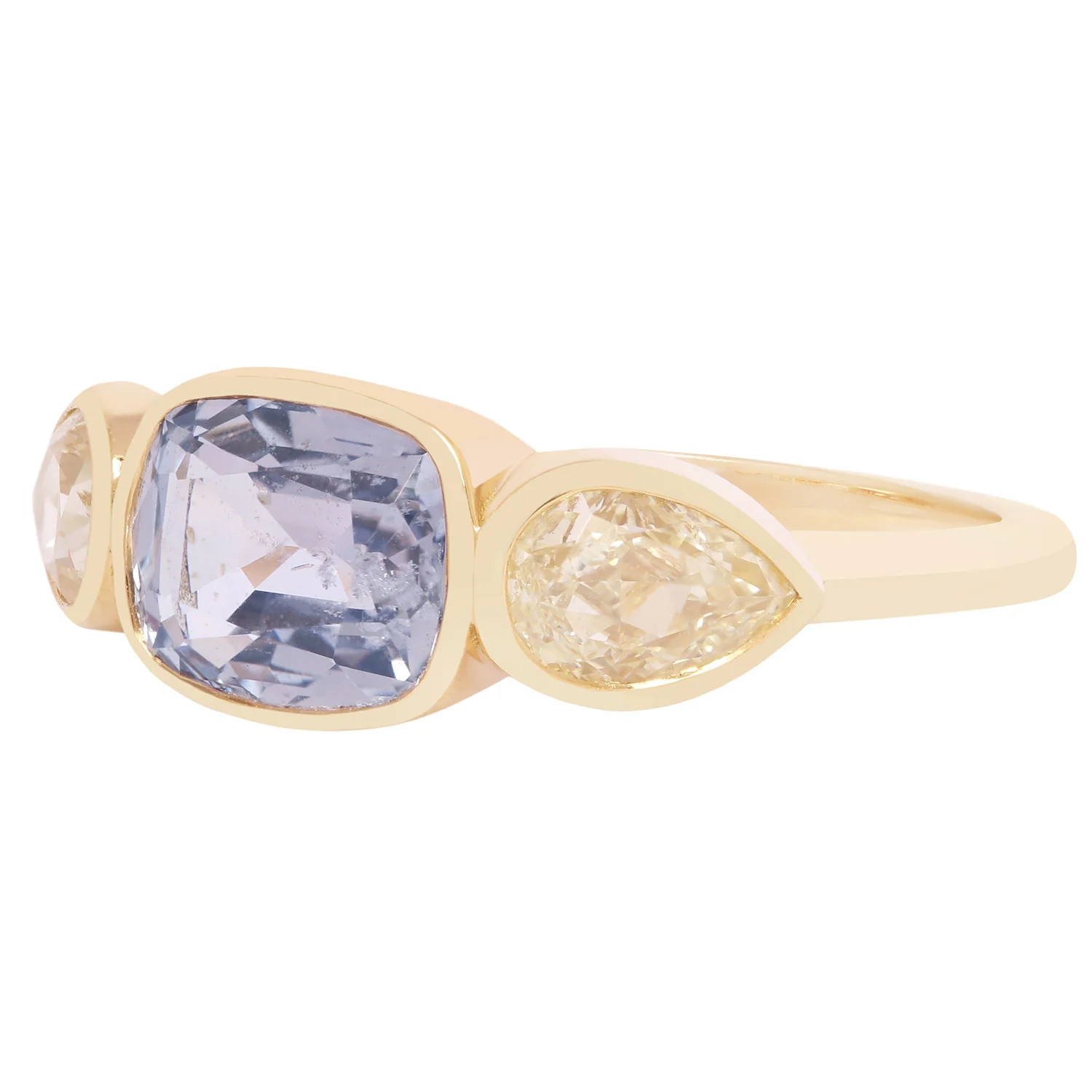 Periwinkle Sapphire & Diamond Ring - Image 3