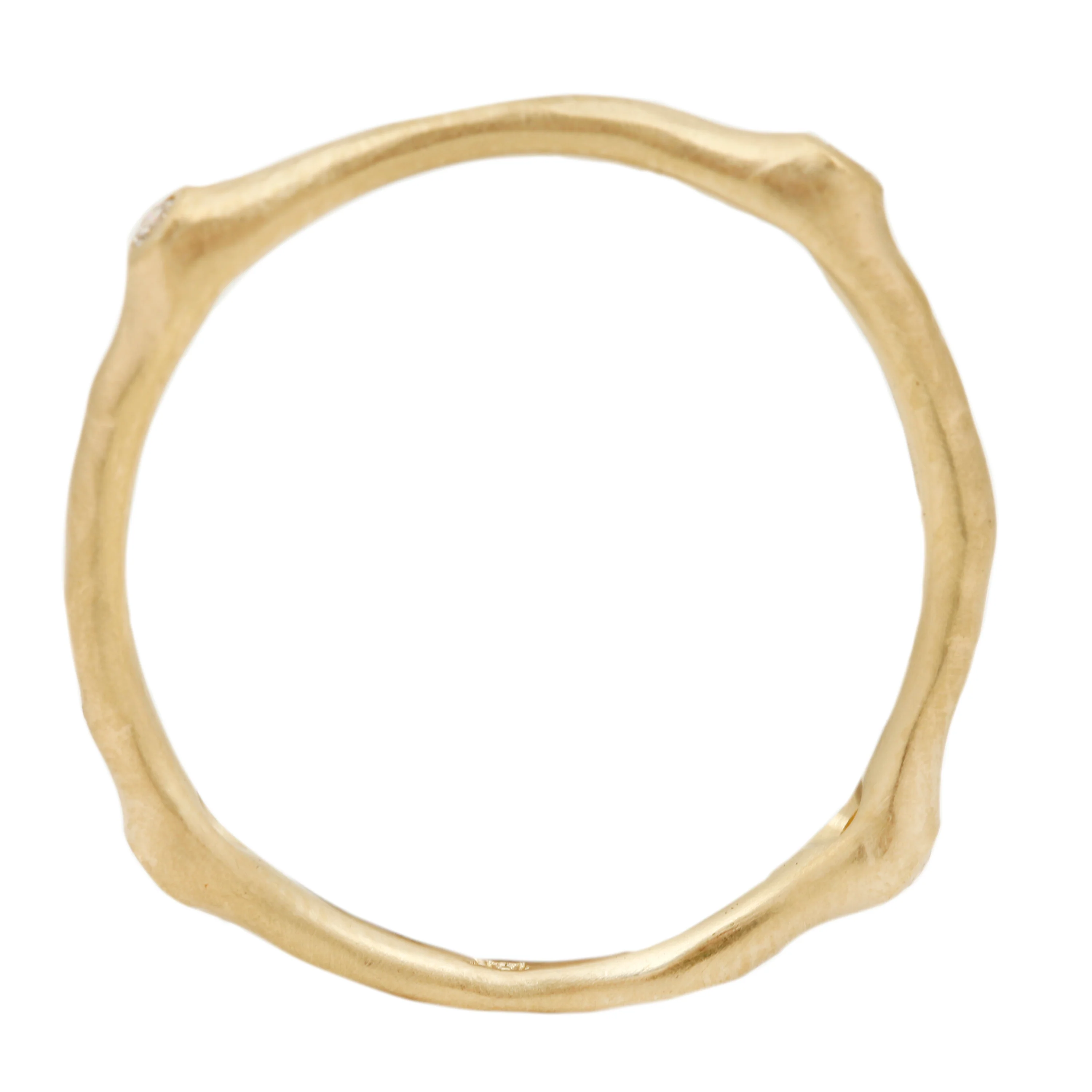Petite White Diamond Stacking Ring - Image 3