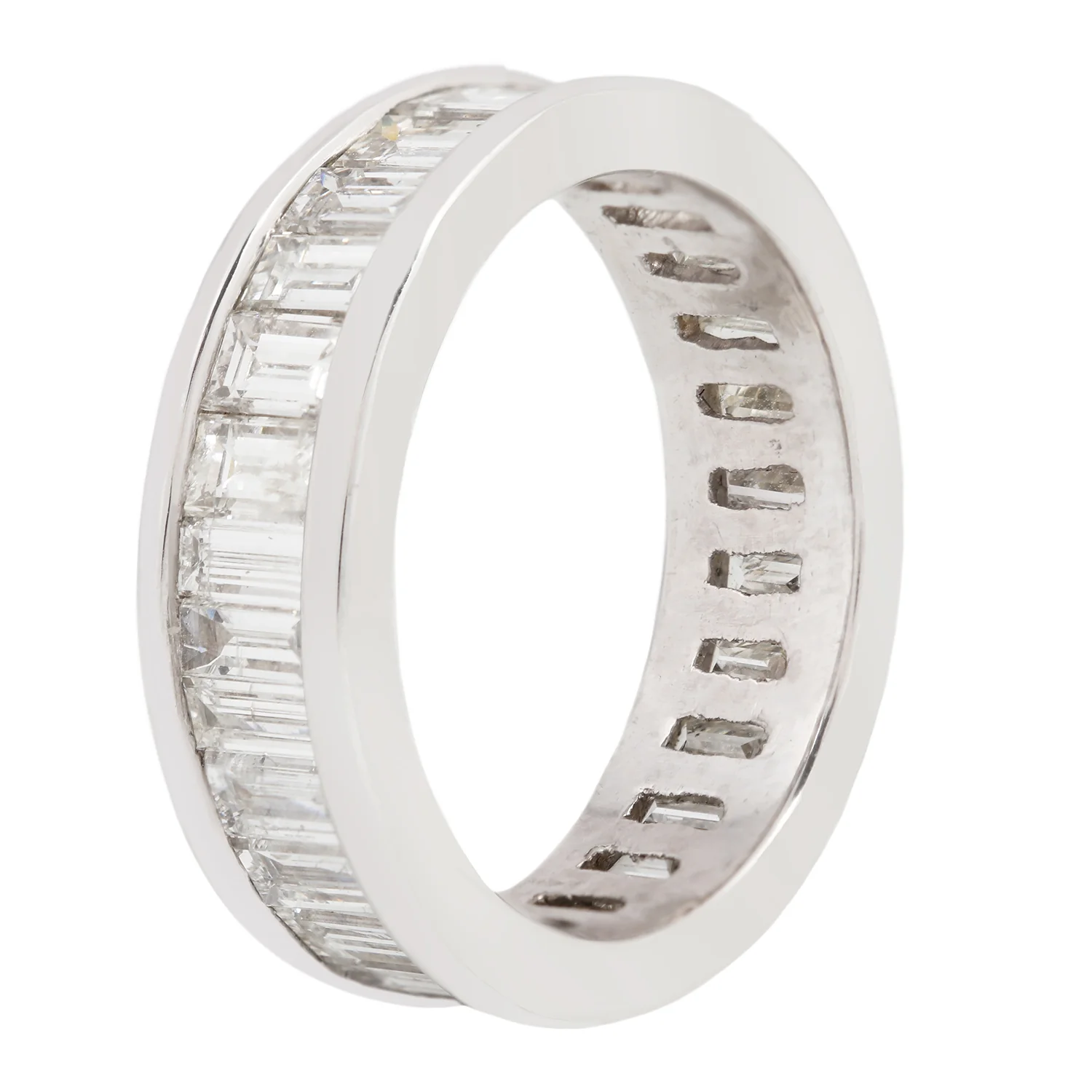Platinum Baguette Eternity Band - Image 3