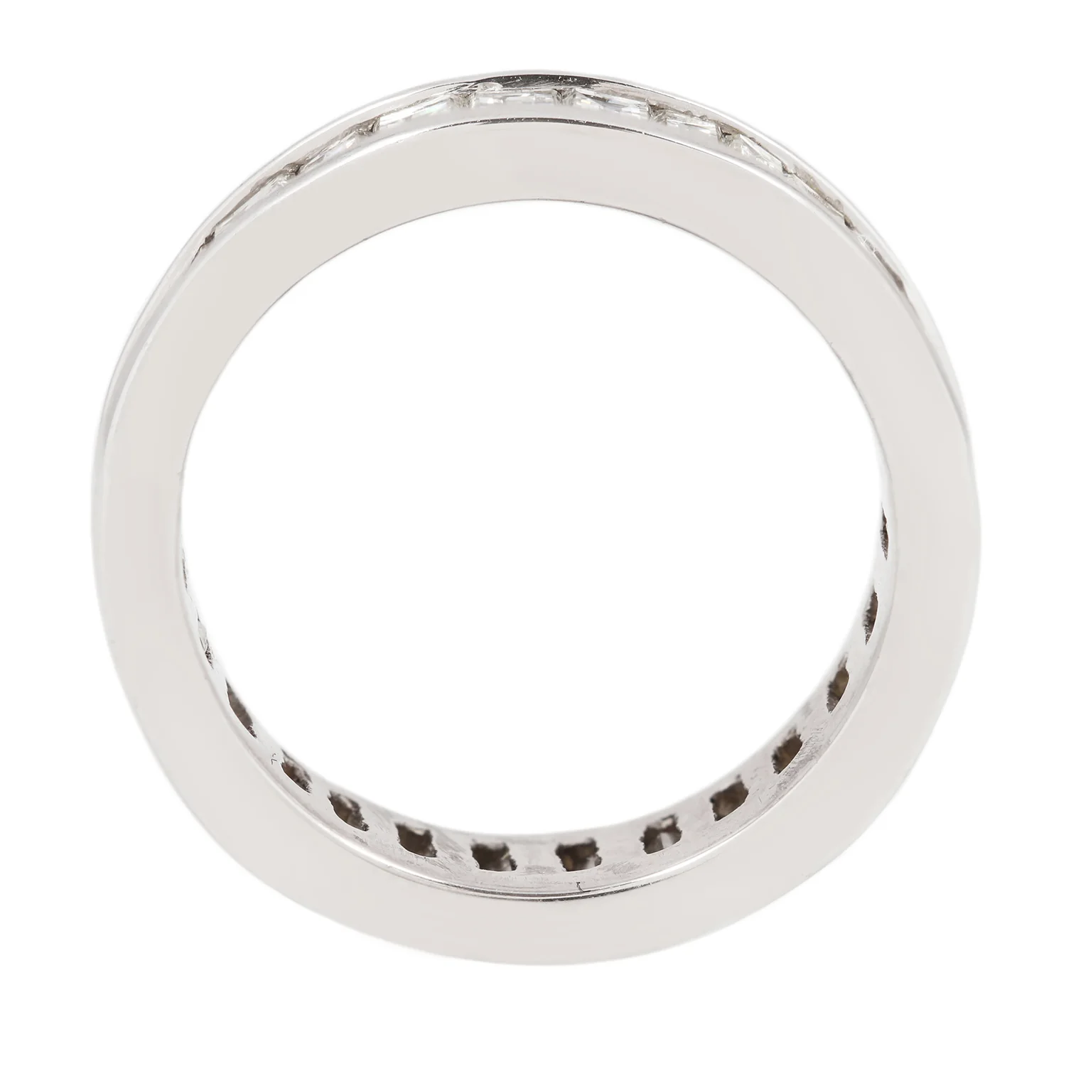 Platinum Baguette Eternity Band - Image 4