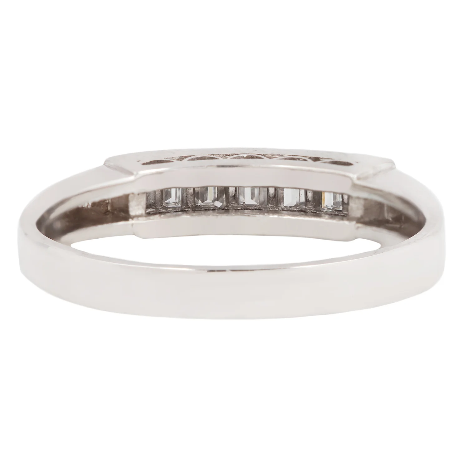 Platinum Seven Diamond Bar Ring - Image 4