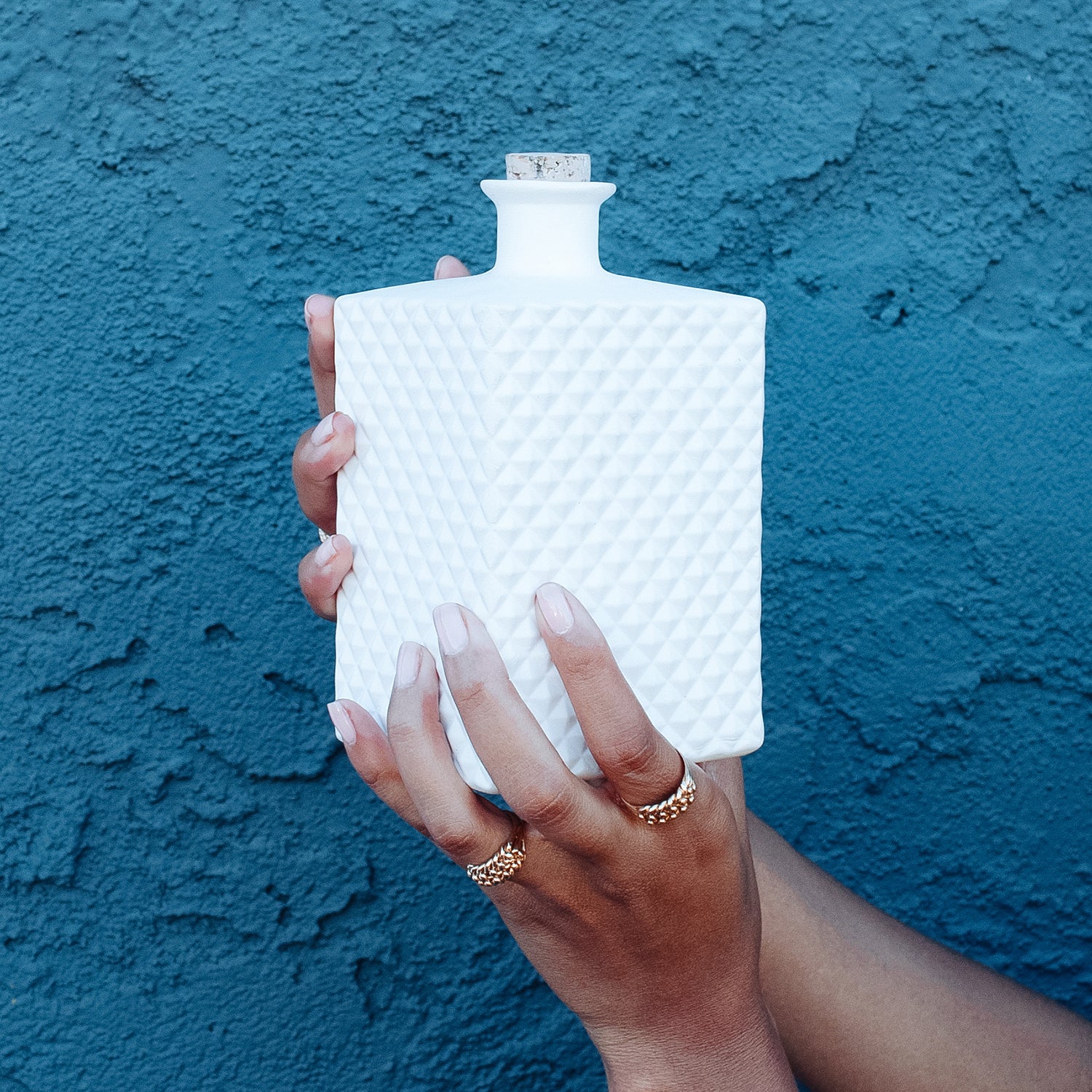 Porcelain Faceted Decanter - Image 6