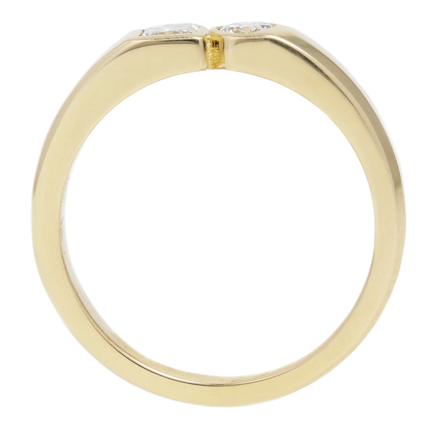 Princess Cut Diamond Dyad Signet Ring - Image 5
