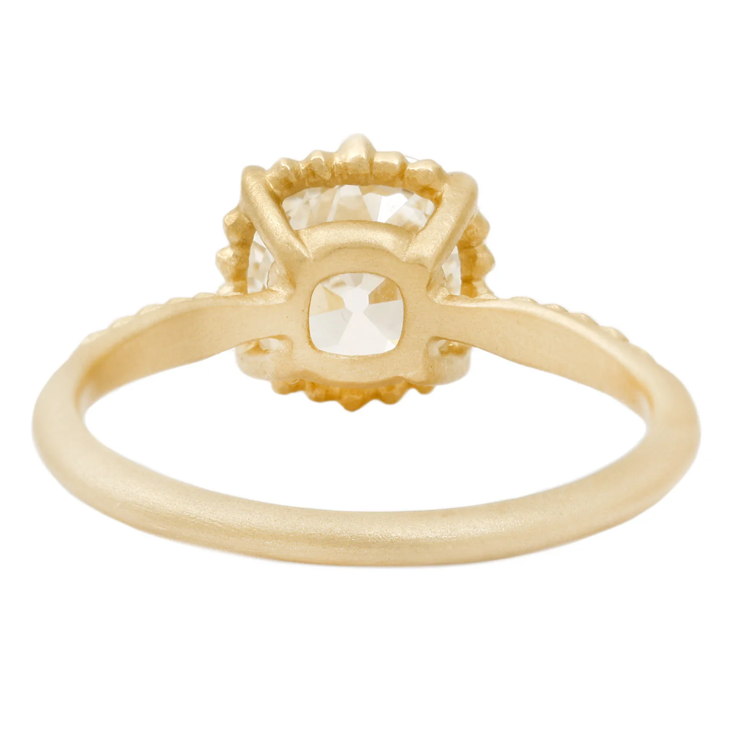 Radiant Antique Diamond Evergreen Solitaire - Image 4