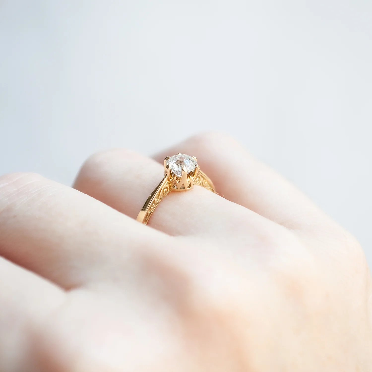 Radiant Crown Jubilee Diamond Solitaire - Image 6