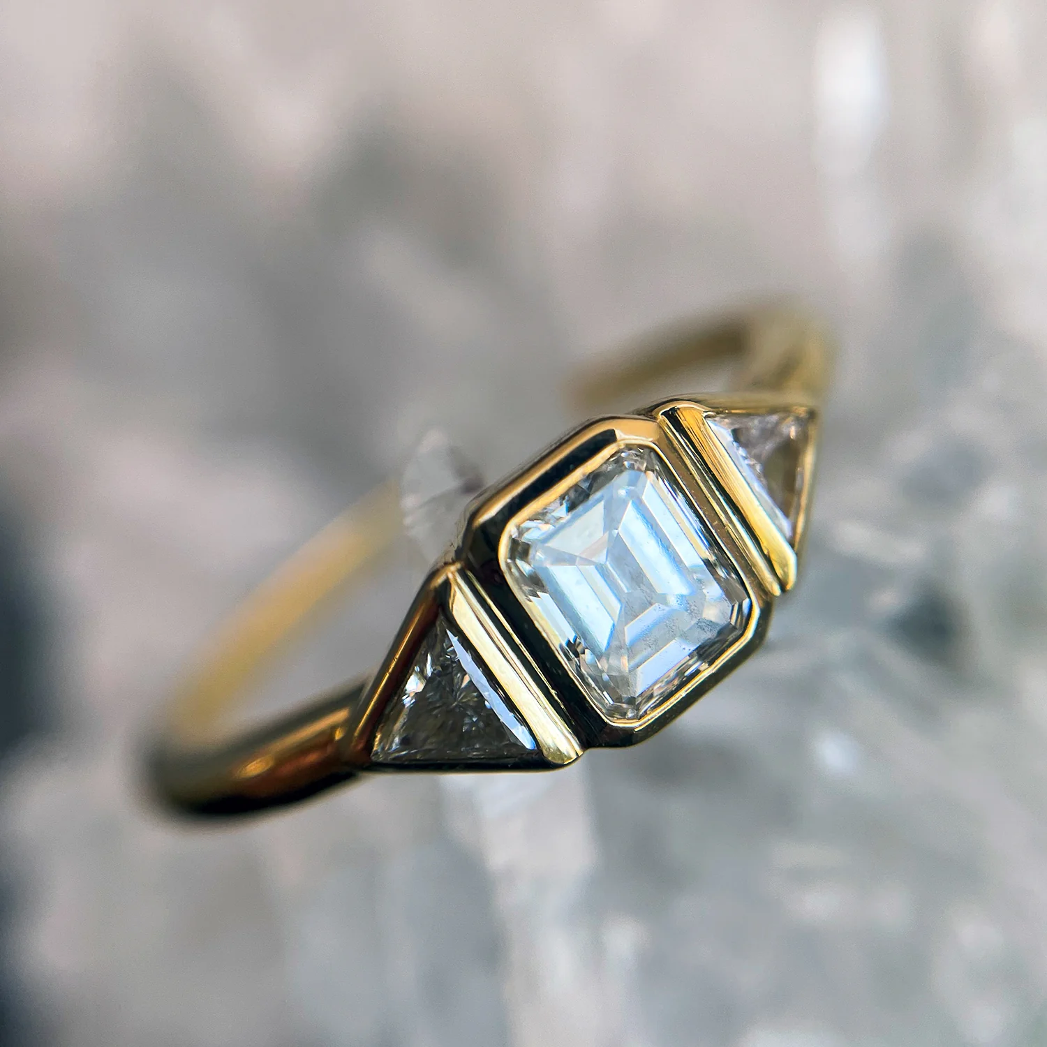 Radiant Diamond Step Cut Ring - Image 6